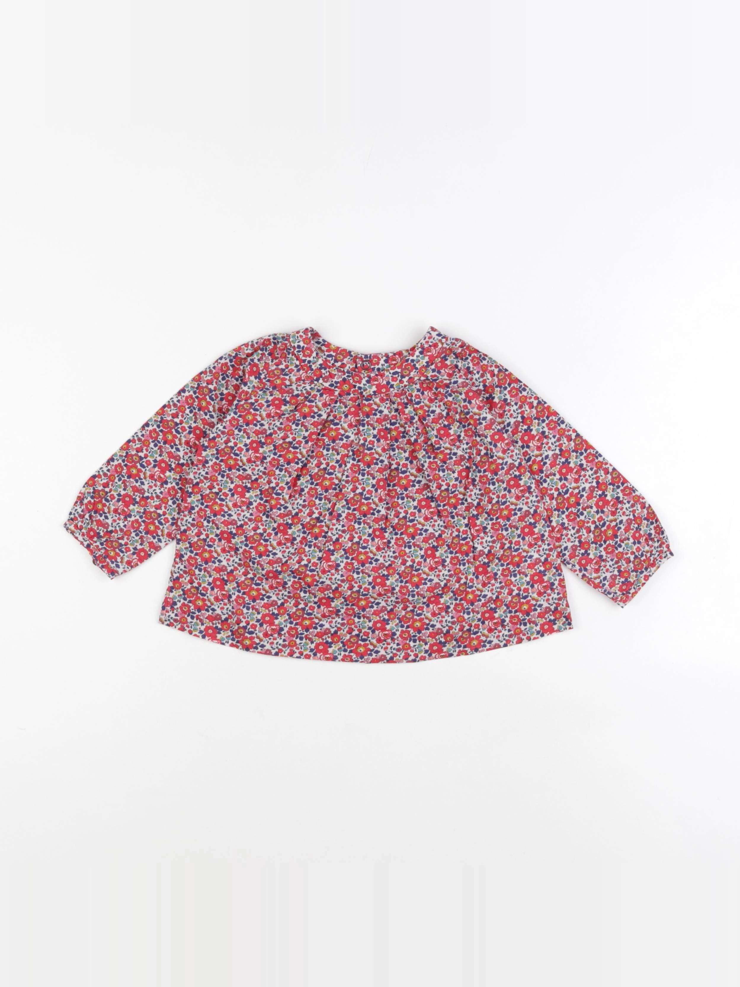 Jacadi - blouse liberty multicolore - 12 mois