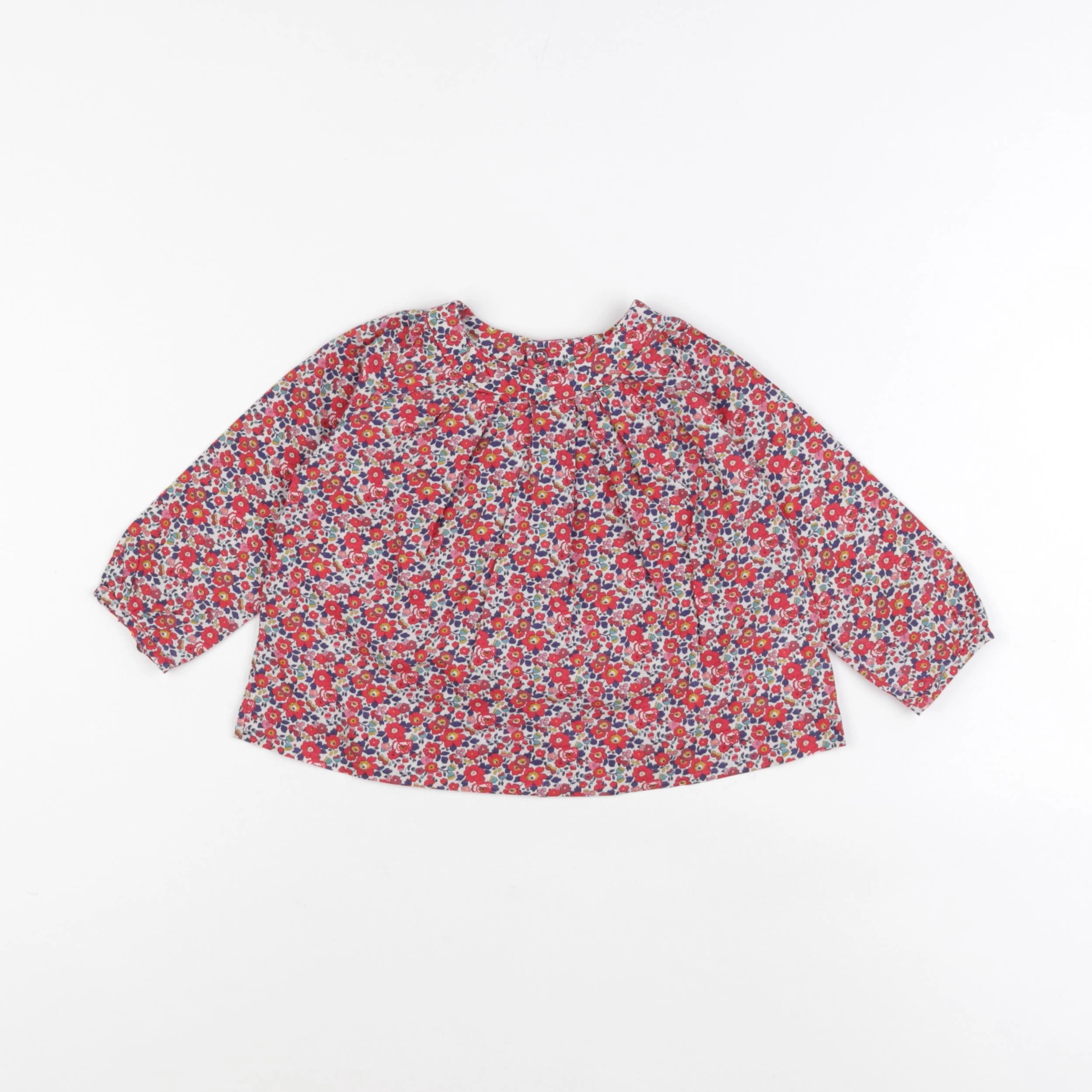 Jacadi - blouse liberty multicolore - 12 mois