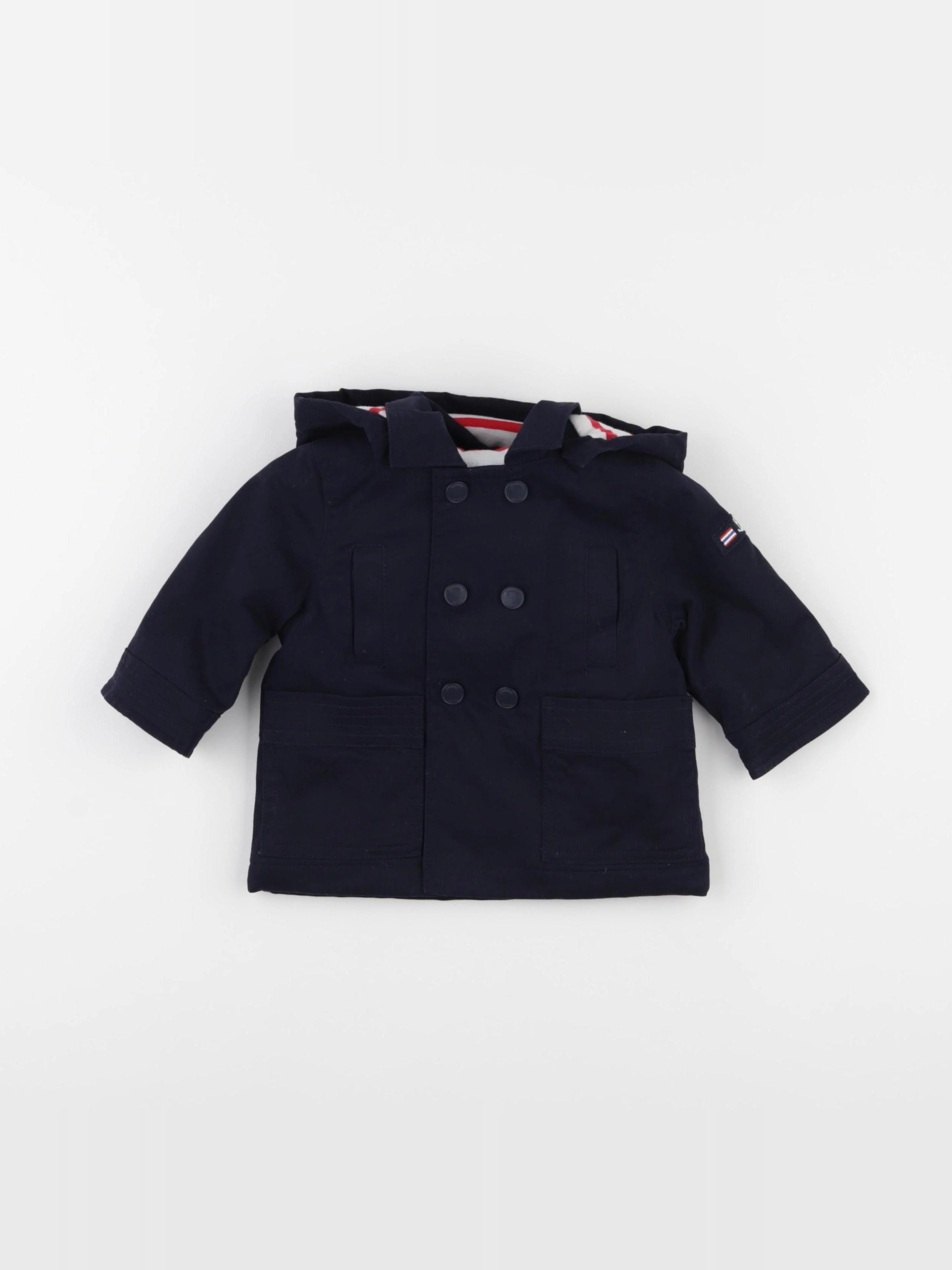 Jacadi - manteau bleu - 6 mois