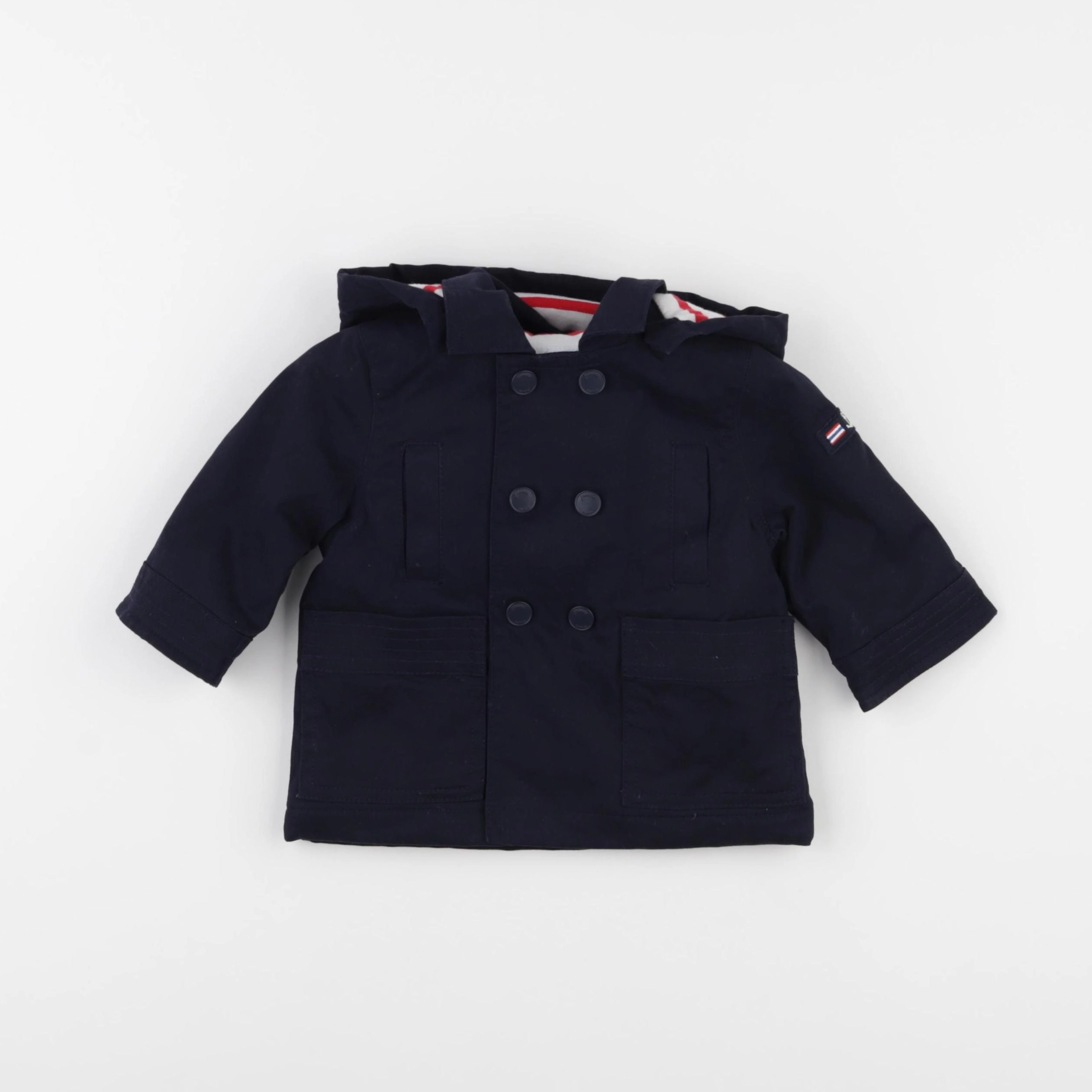 Jacadi - manteau bleu - 6 mois