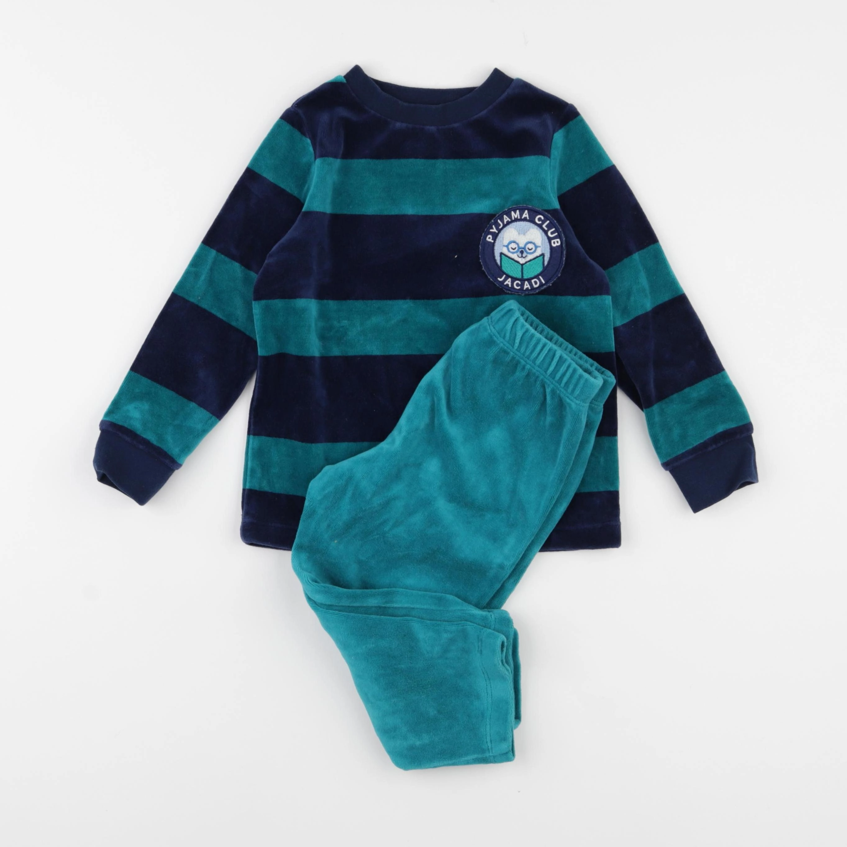 Jacadi - pyjama velours bleu - 2 ans