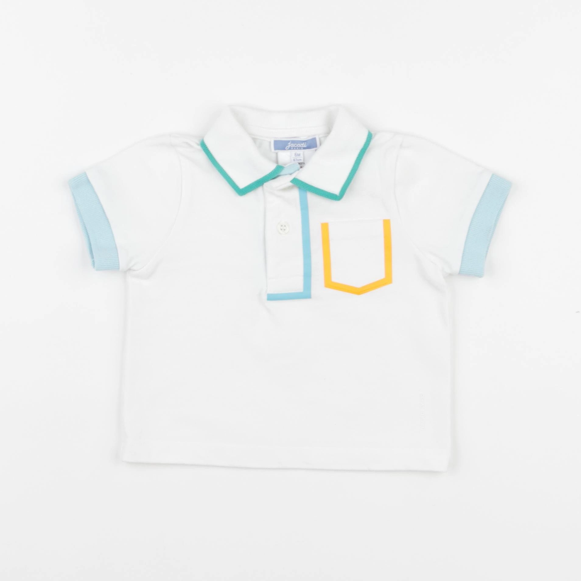 Jacadi - polo blanc - 6 mois