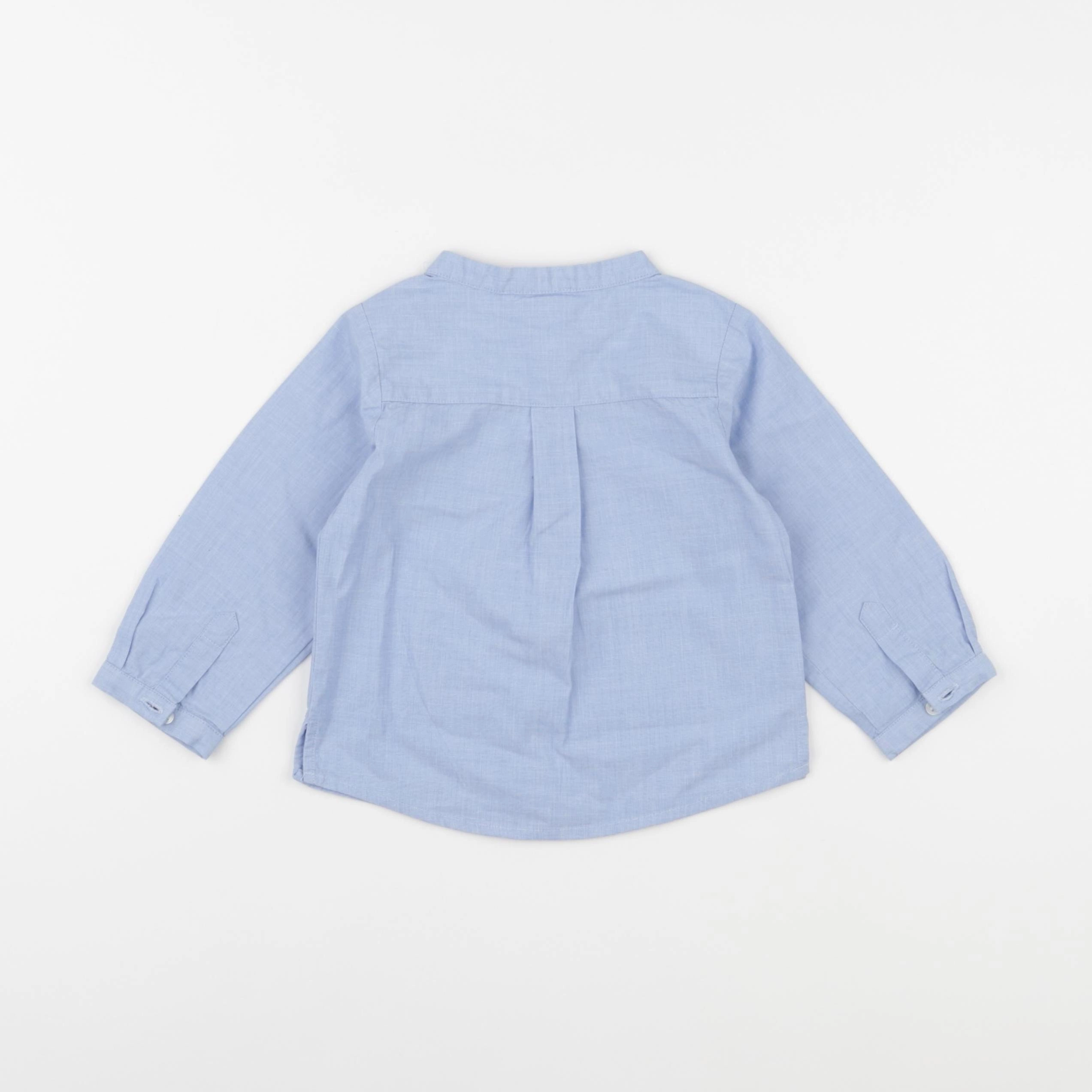Jacadi - chemise bleu - 12 mois
