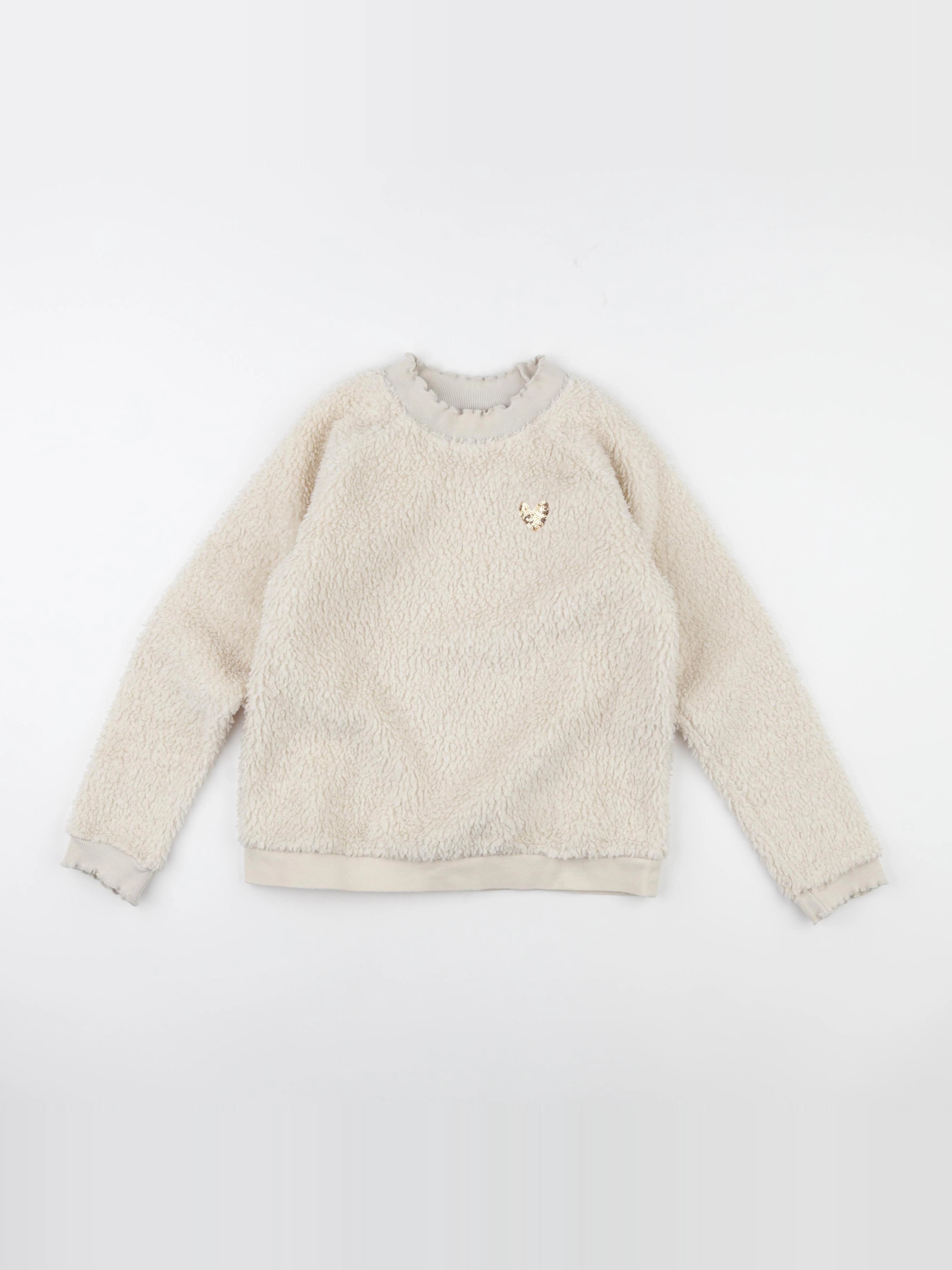 Vertbaudet - polaire beige - 10 ans