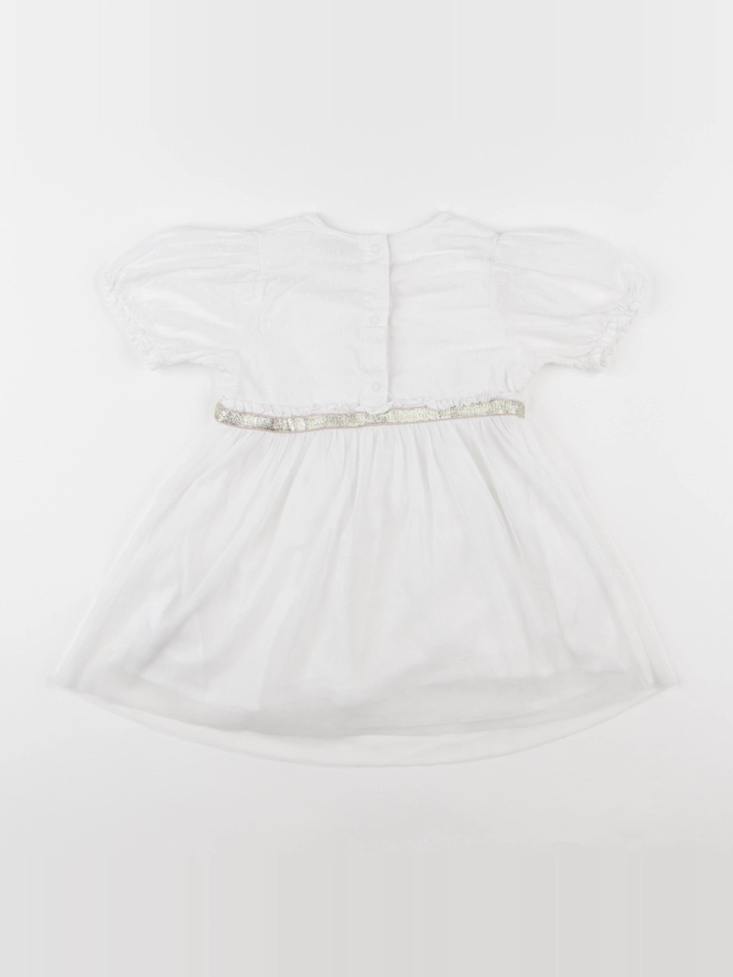 Tape à l'oeil - robe blanc - 24 mois