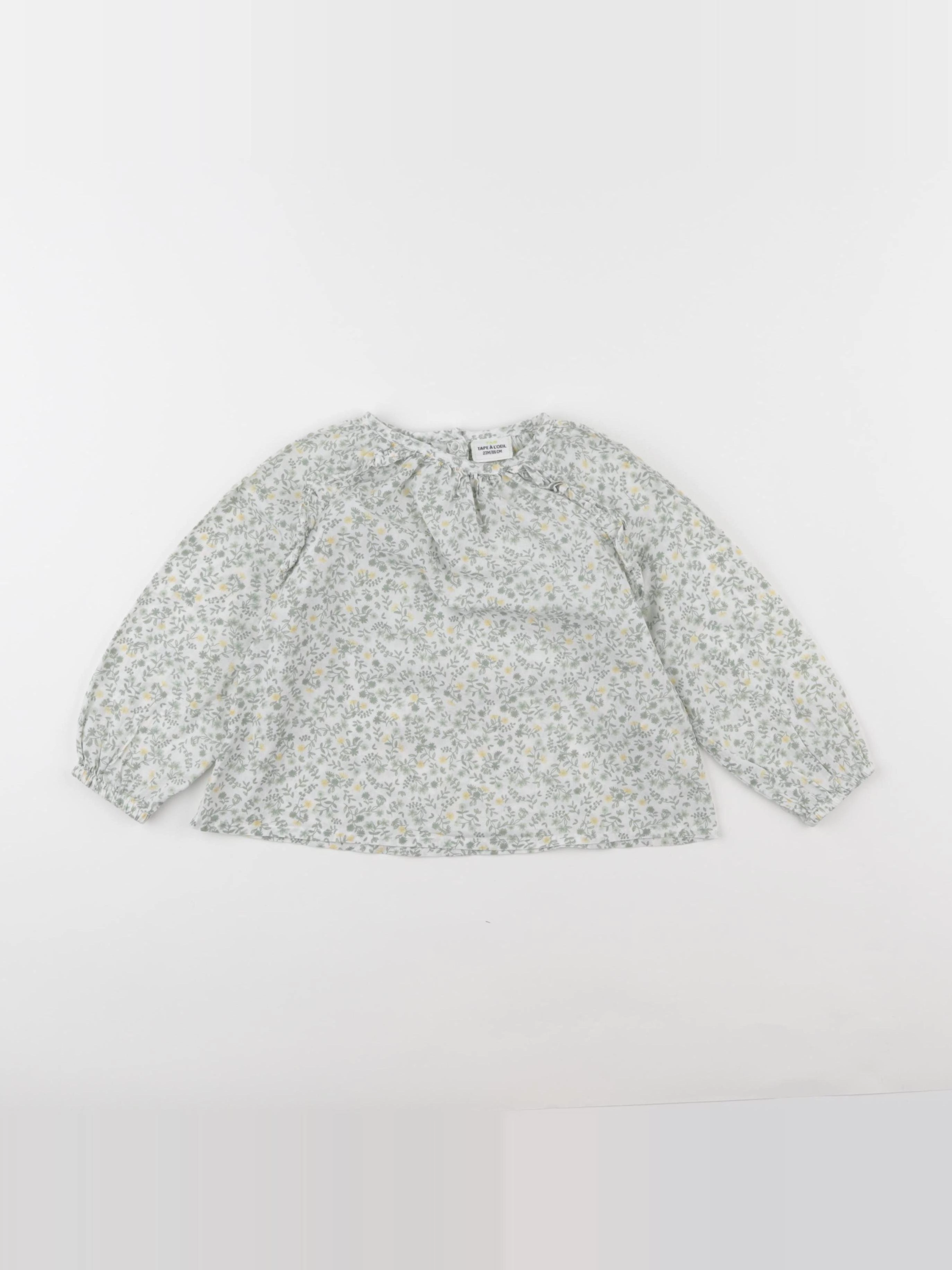 Tape à l'oeil - blouse vert - 24 mois