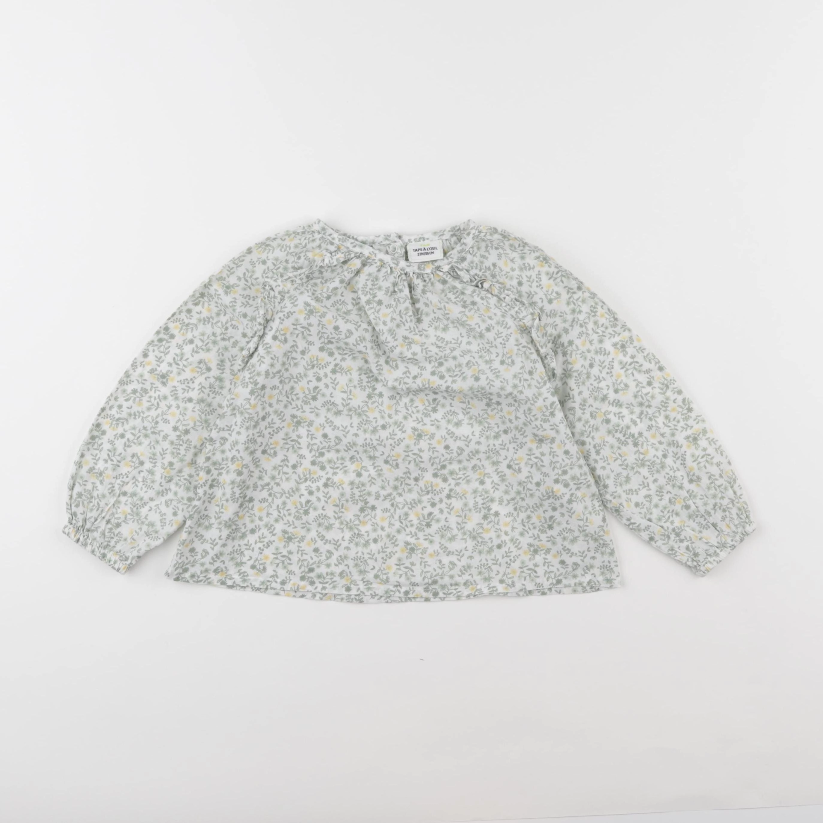 Tape à l'oeil - blouse vert - 24 mois