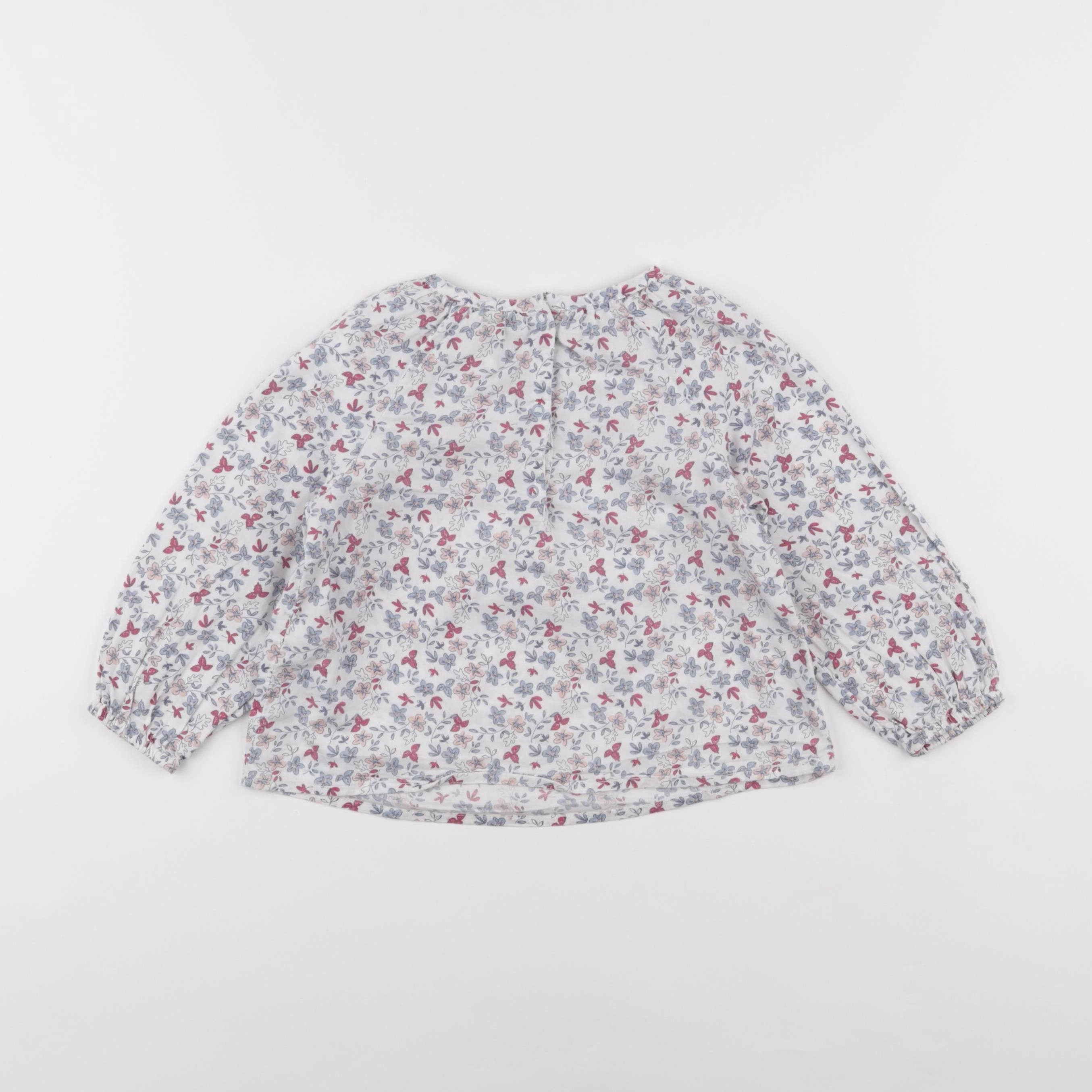 Tape à l'oeil - blouse bleu - 24 mois