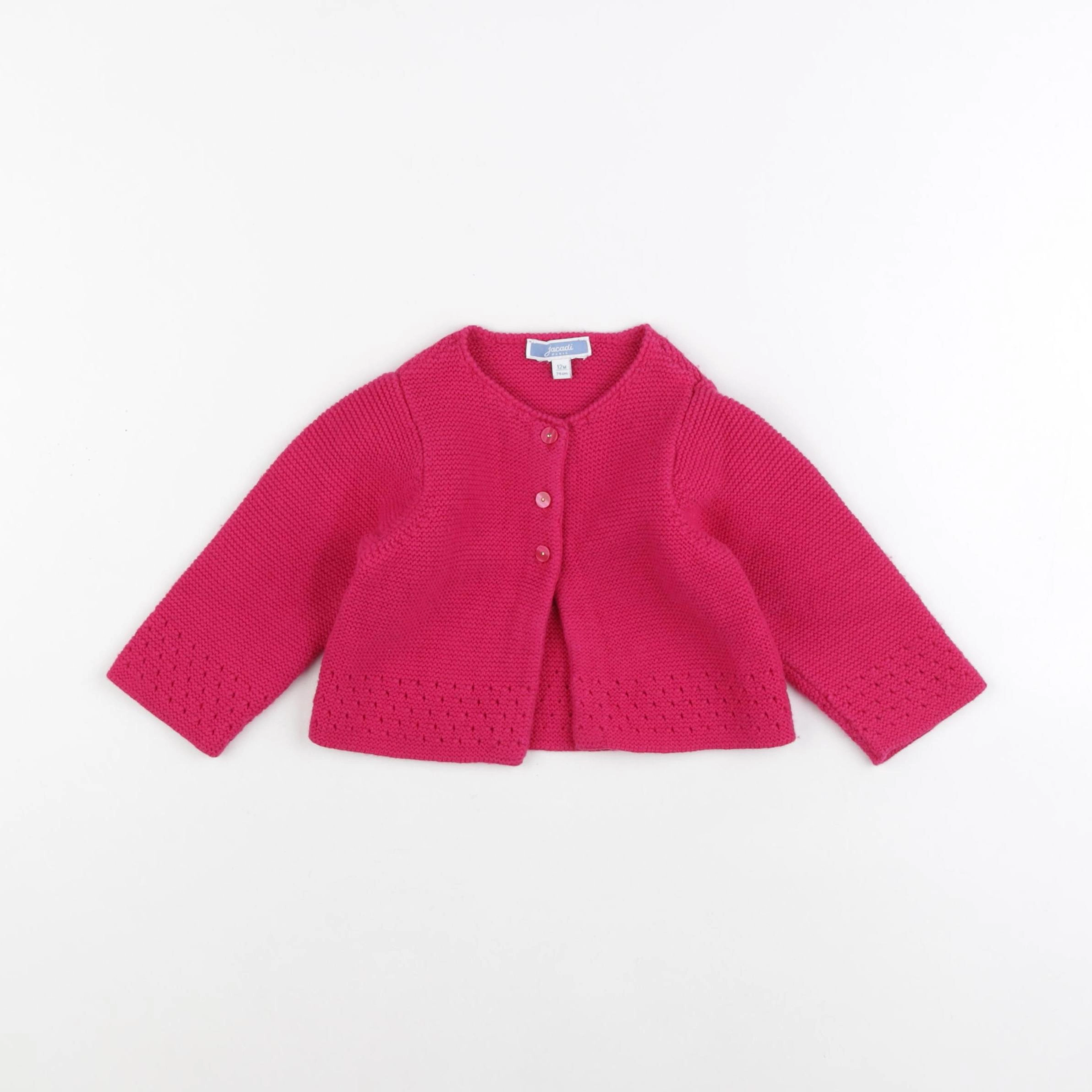 Jacadi - gilet rose - 12 mois