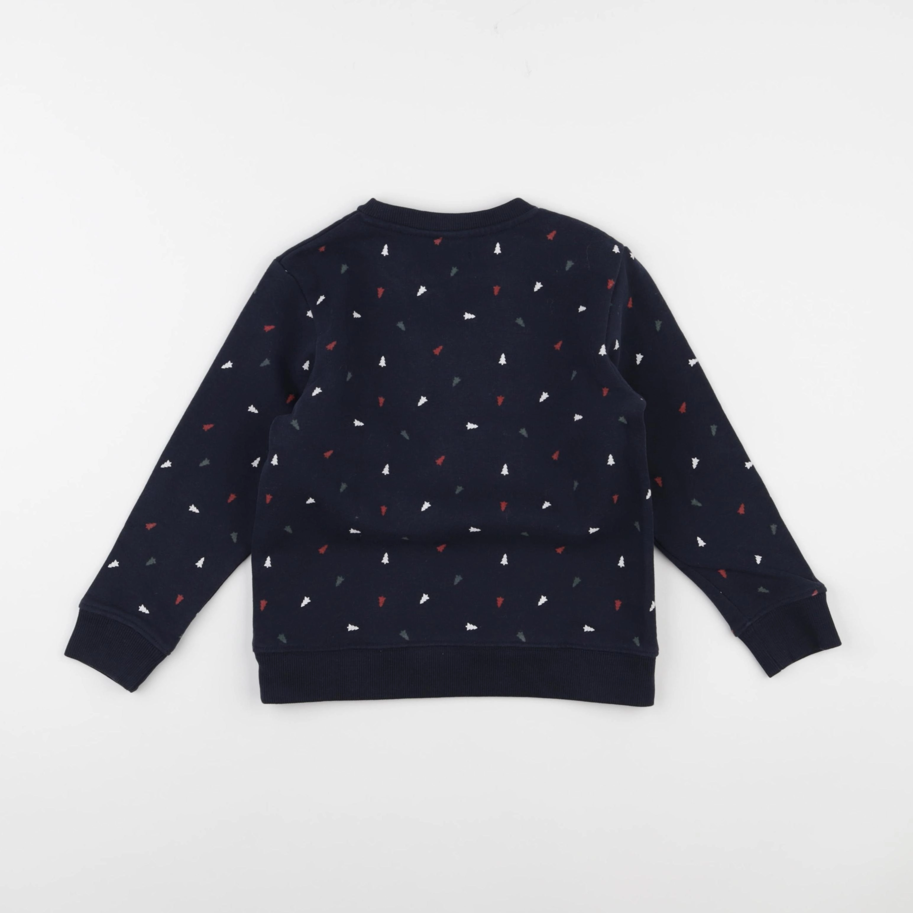 Vertbaudet - sweat bleu, rouge - 6 ans