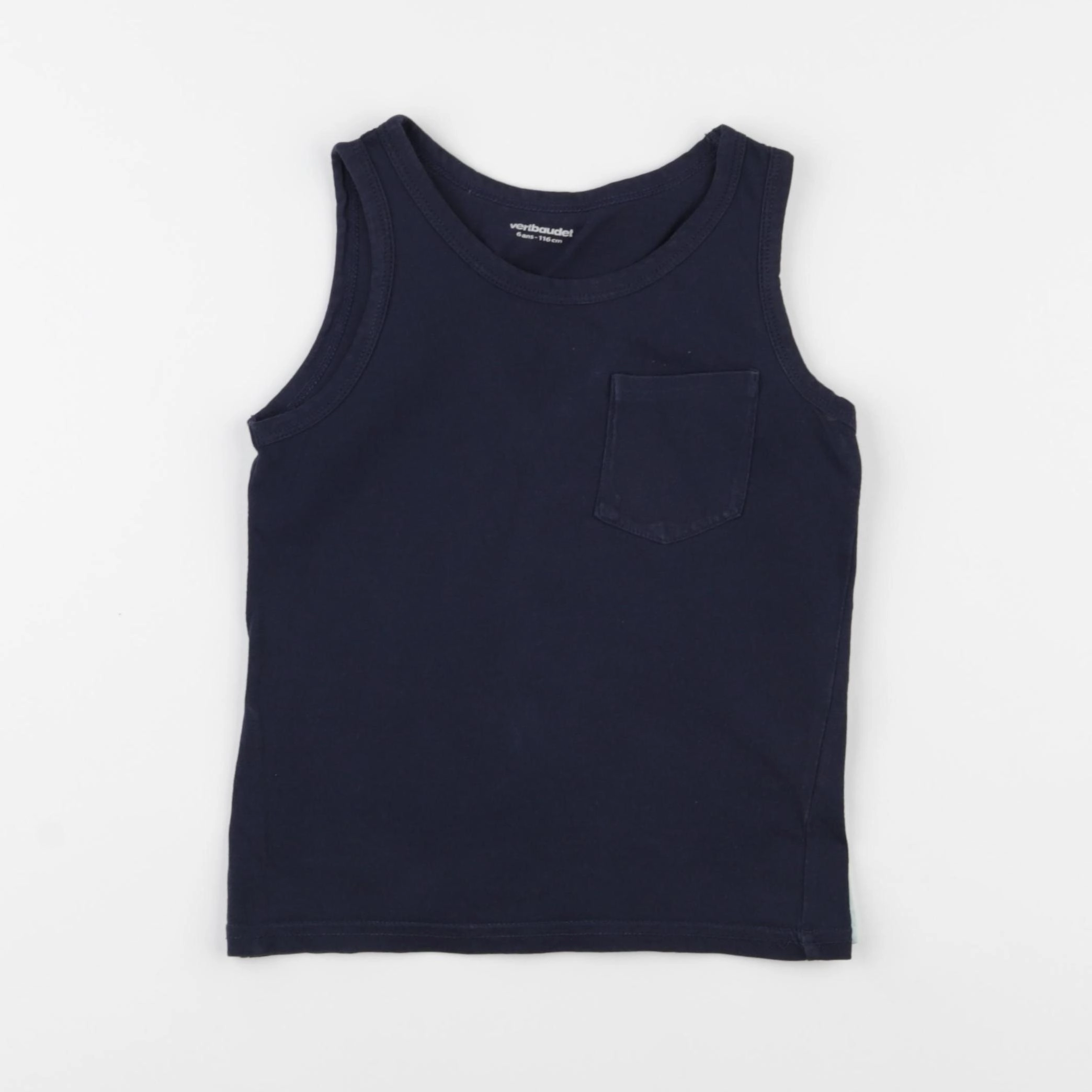 Vertbaudet - débardeur bleu - 6 ans