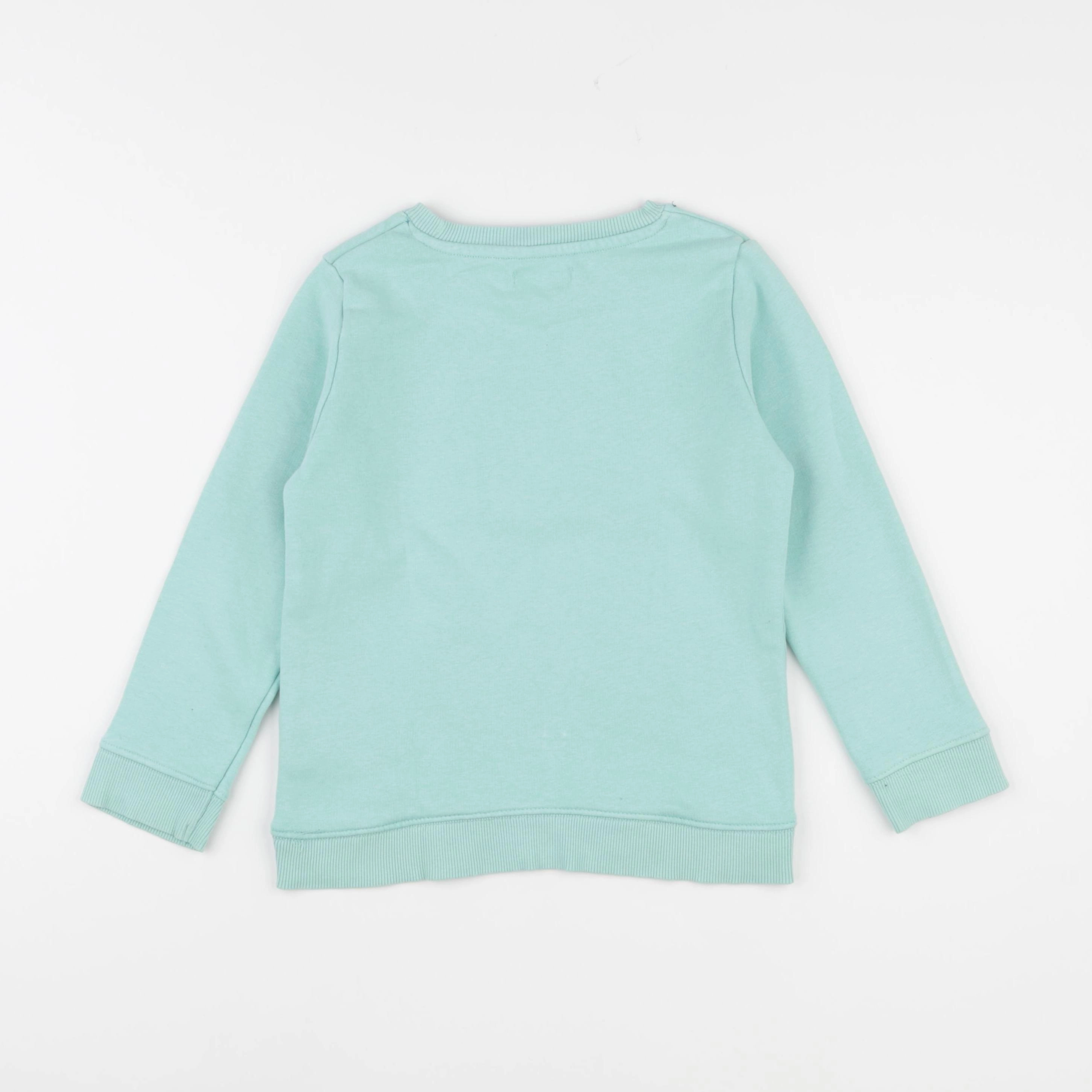 Vertbaudet - sweat vert - 6 ans