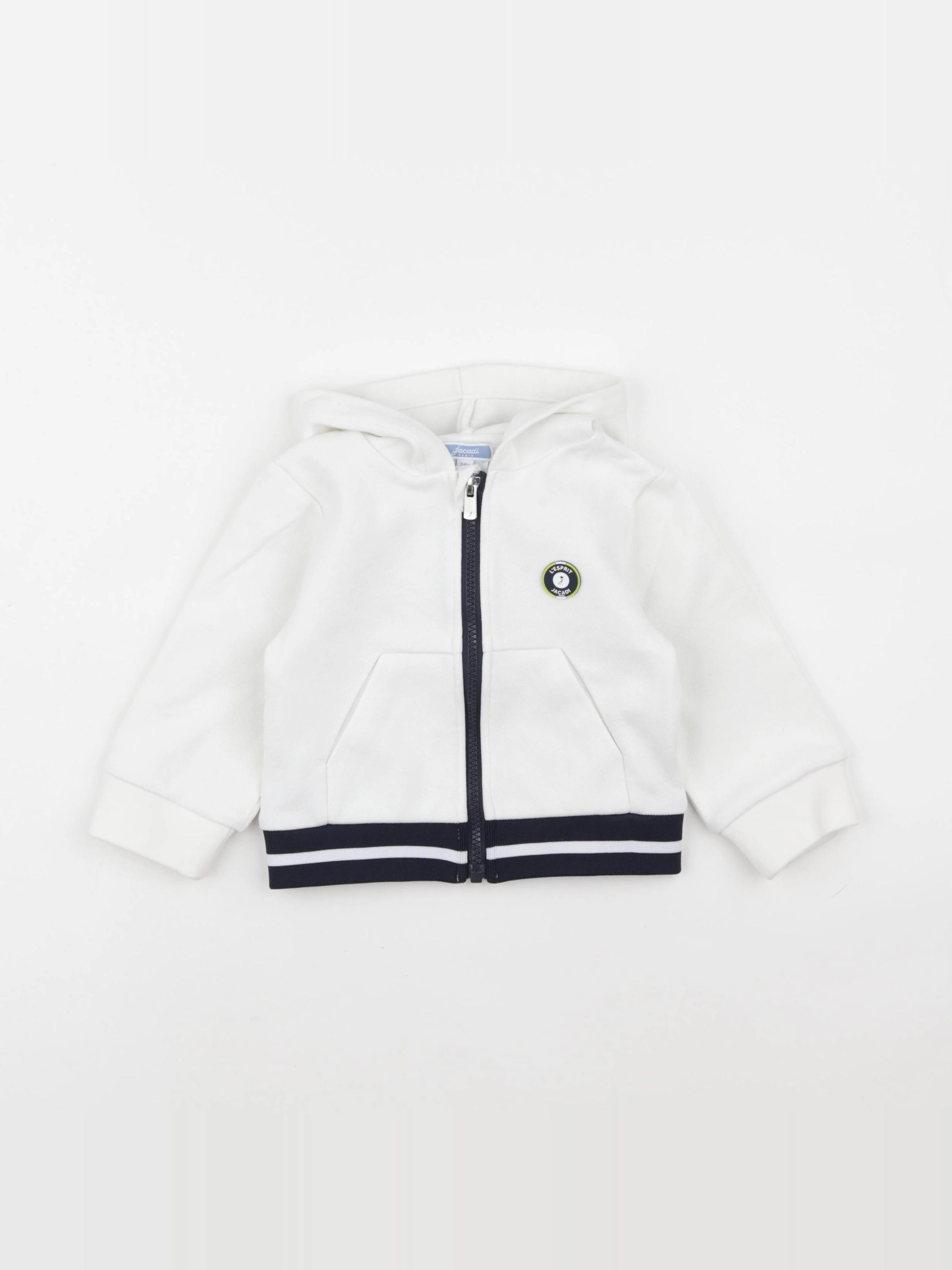 Jacadi - sweat blanc - 24 mois