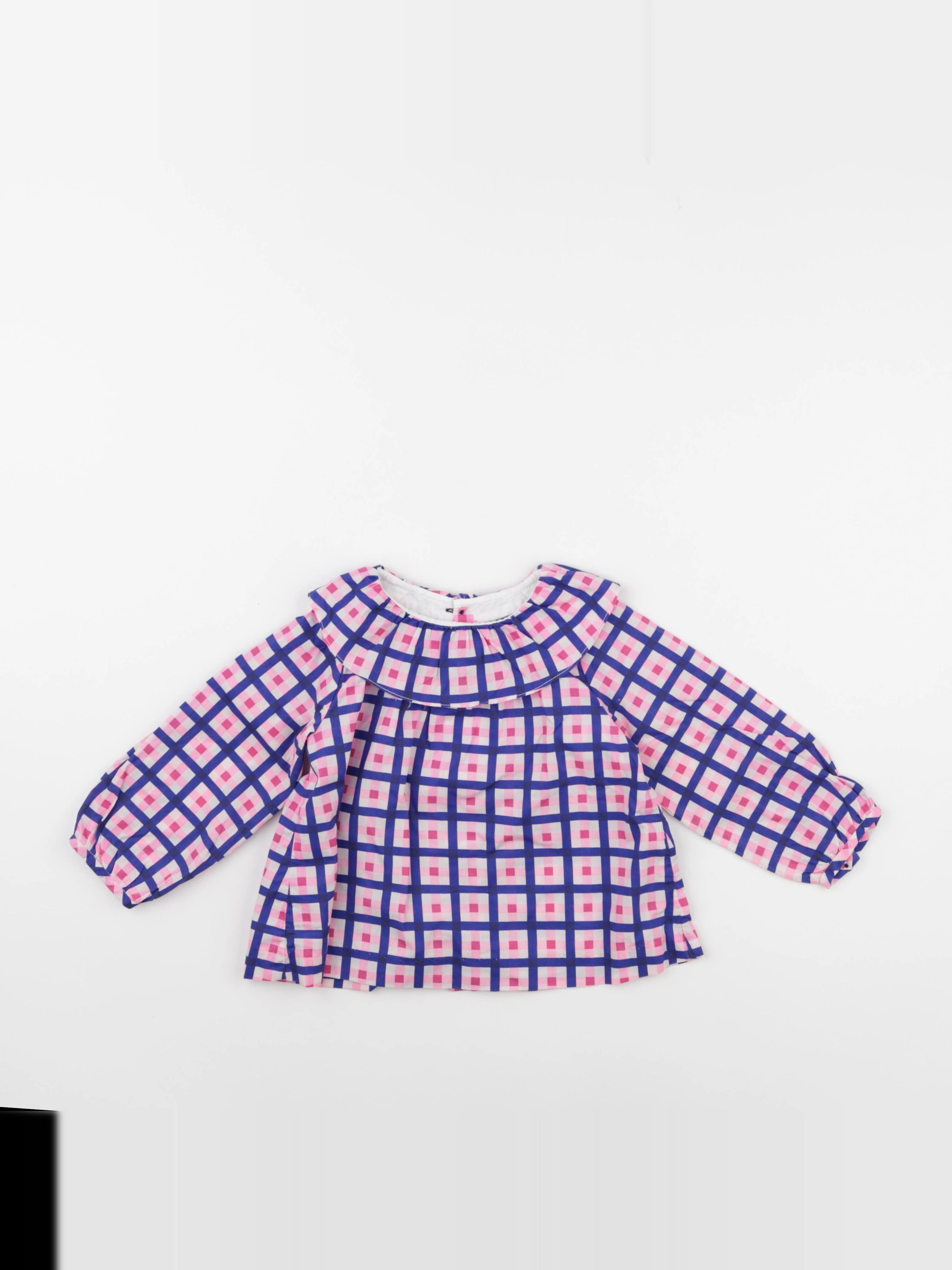 Jacadi - blouse bleu, rose - 24 mois