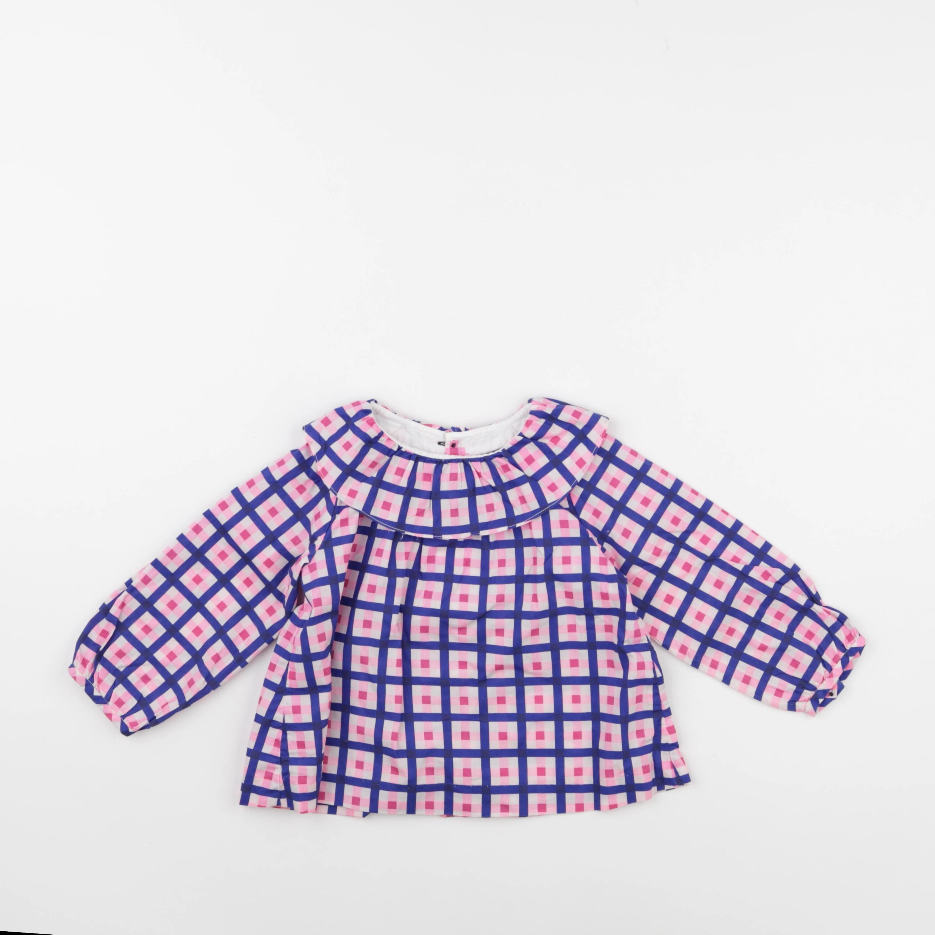 Jacadi - blouse bleu, rose - 24 mois