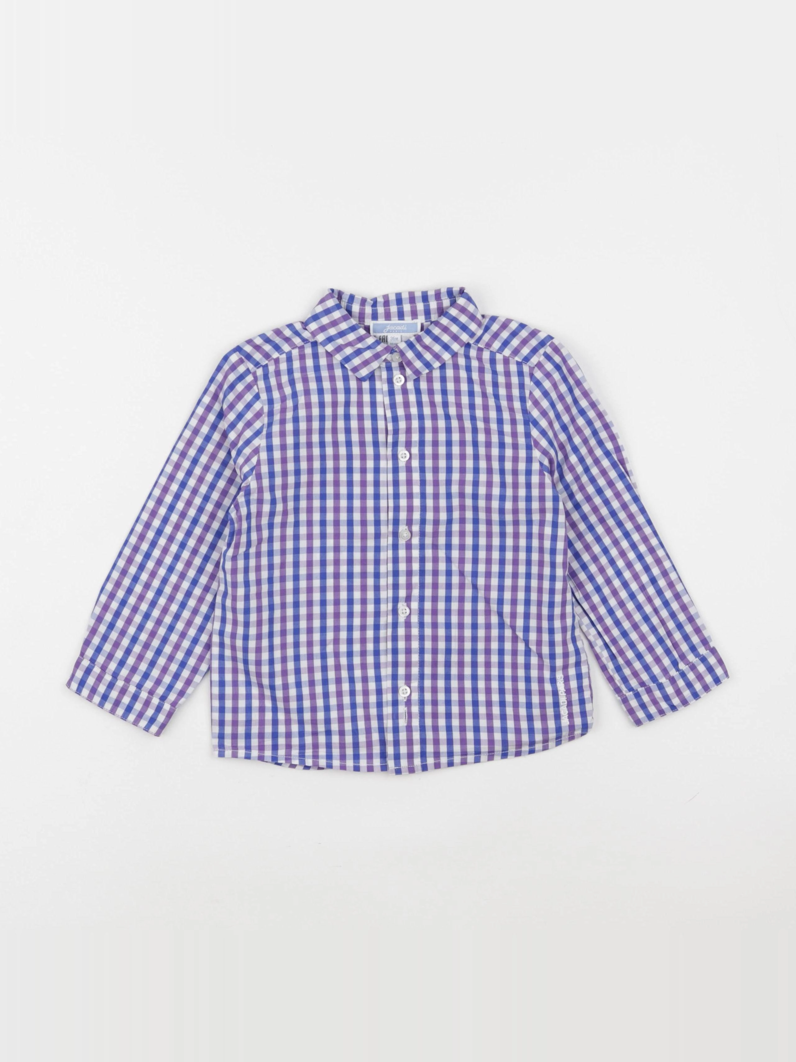Jacadi - chemise bleu, blanc - 36 mois