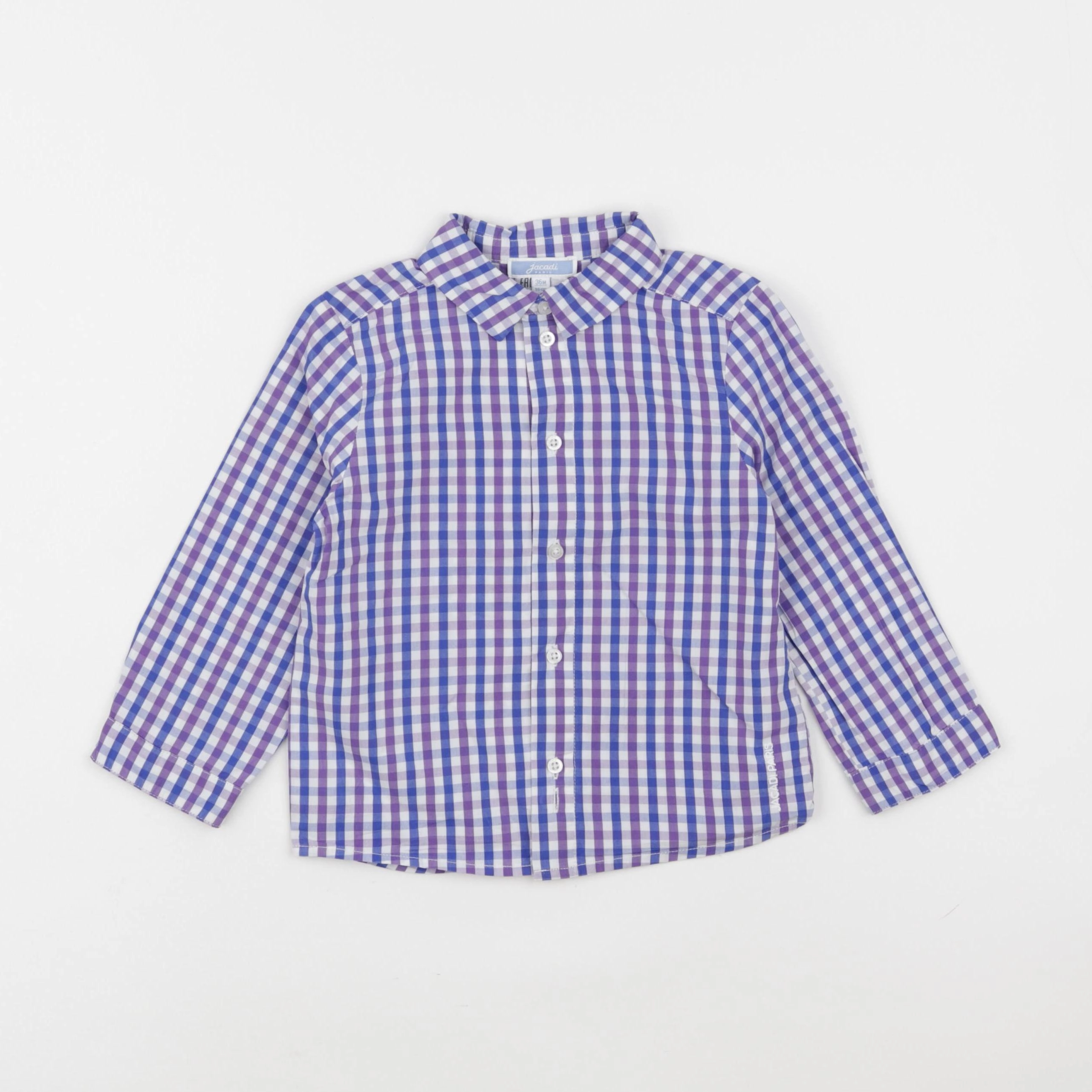 Jacadi - chemise bleu, blanc - 36 mois