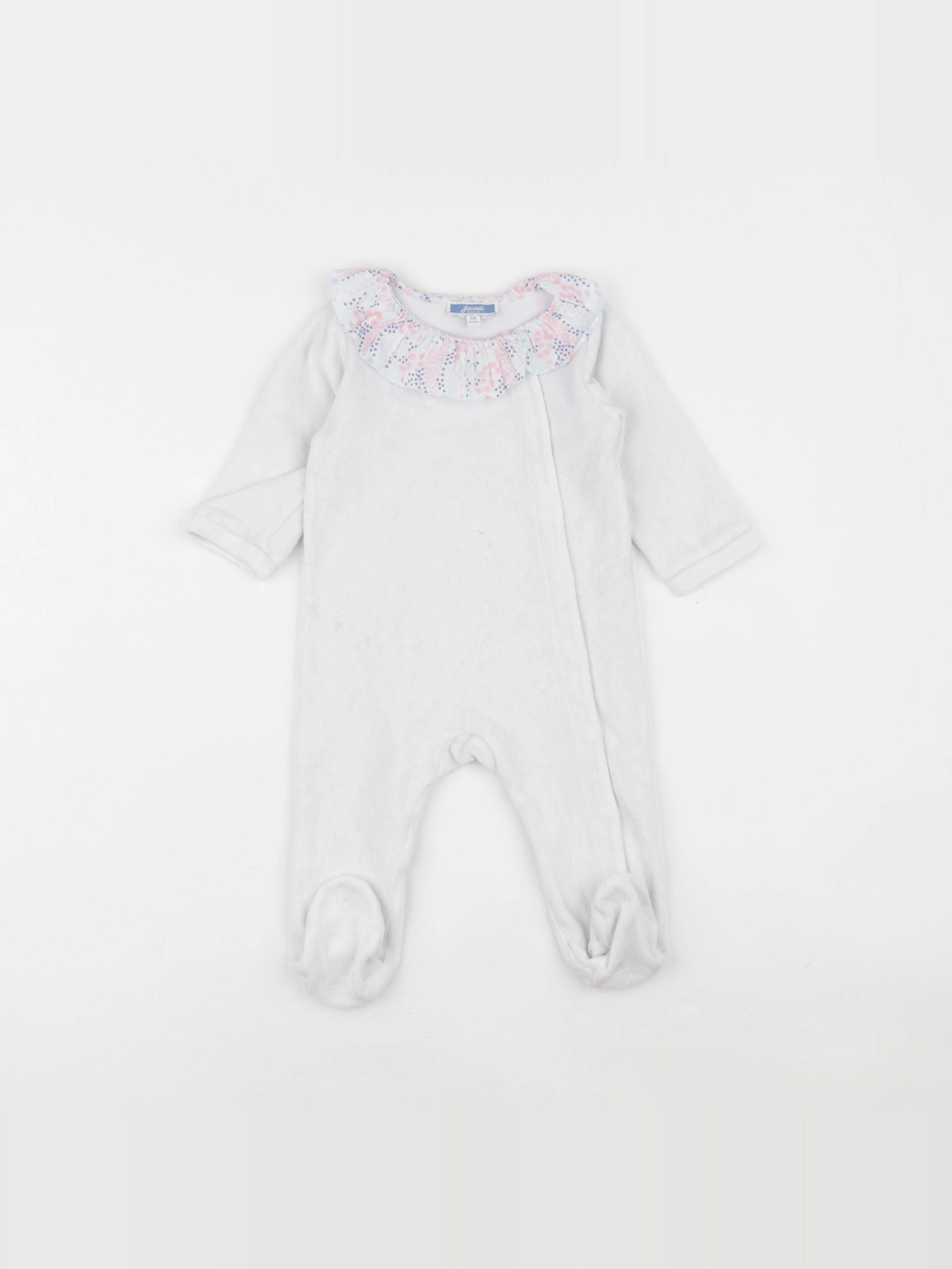 Jacadi - pyjama velours rose - 6 mois