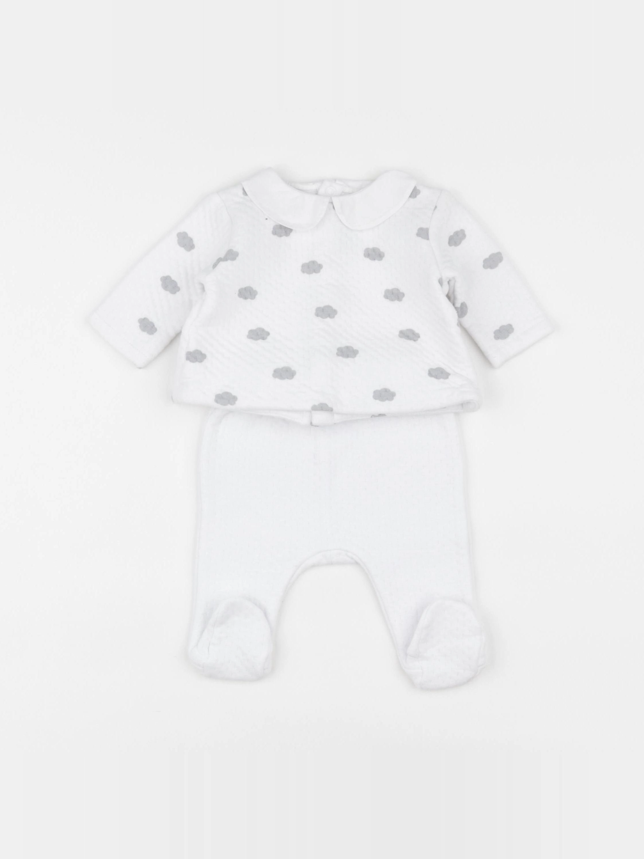 Jacadi - ensemble blanc - 3 mois