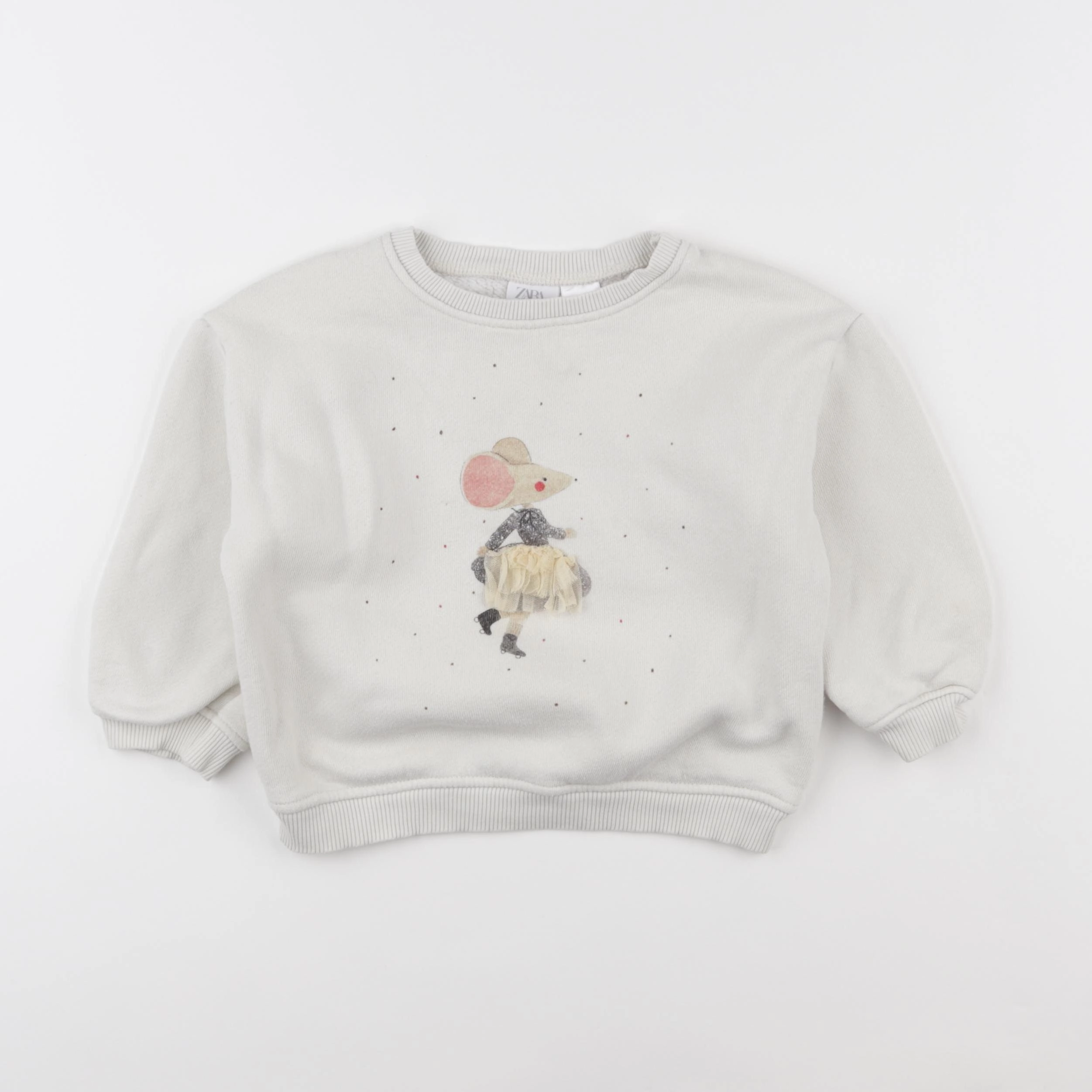 Zara - sweat beige - 3/4 ans