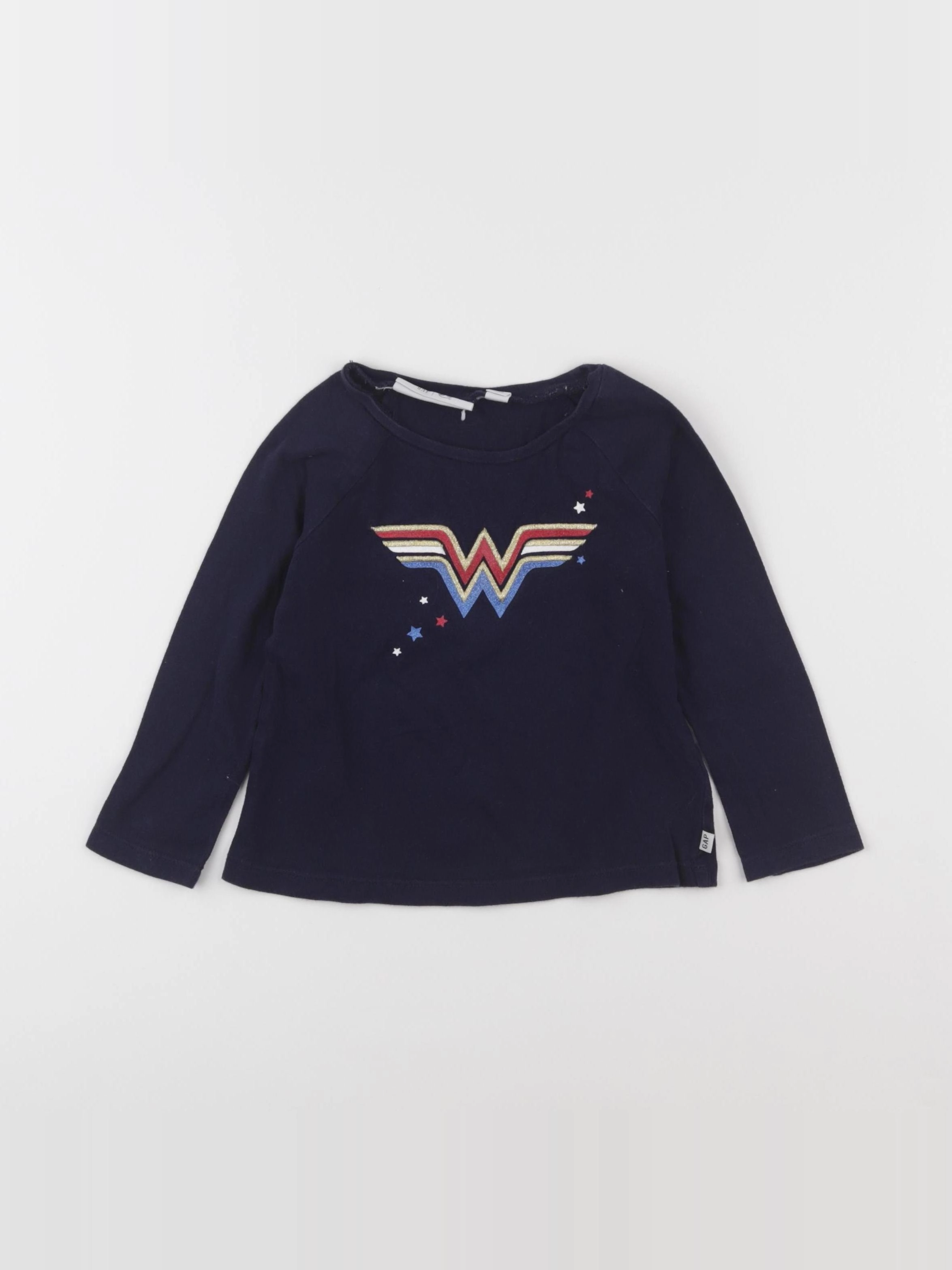 GAP - tee-shirt or, bleu - 2 ans