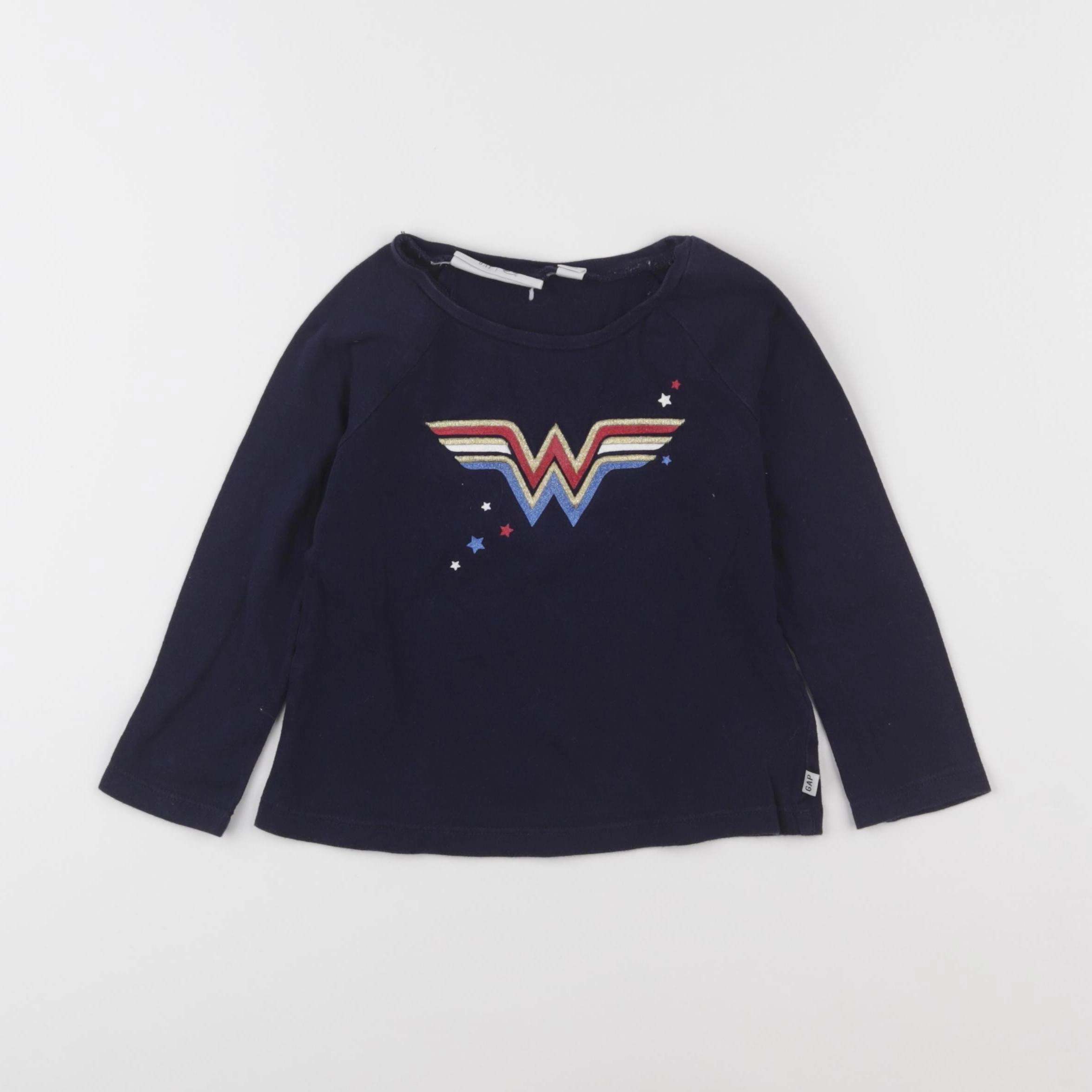 GAP - tee-shirt or, bleu - 2 ans