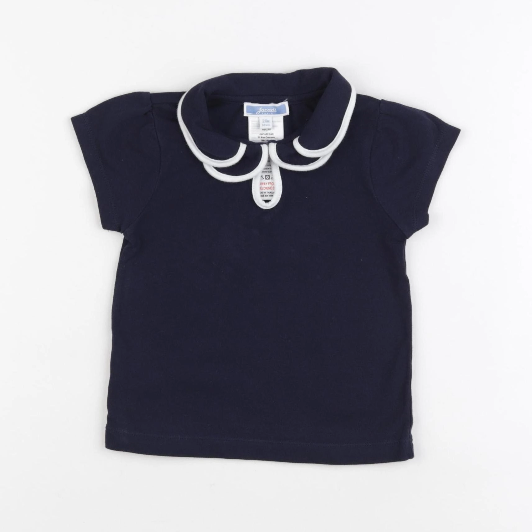 Jacadi - polo bleu - 24 mois