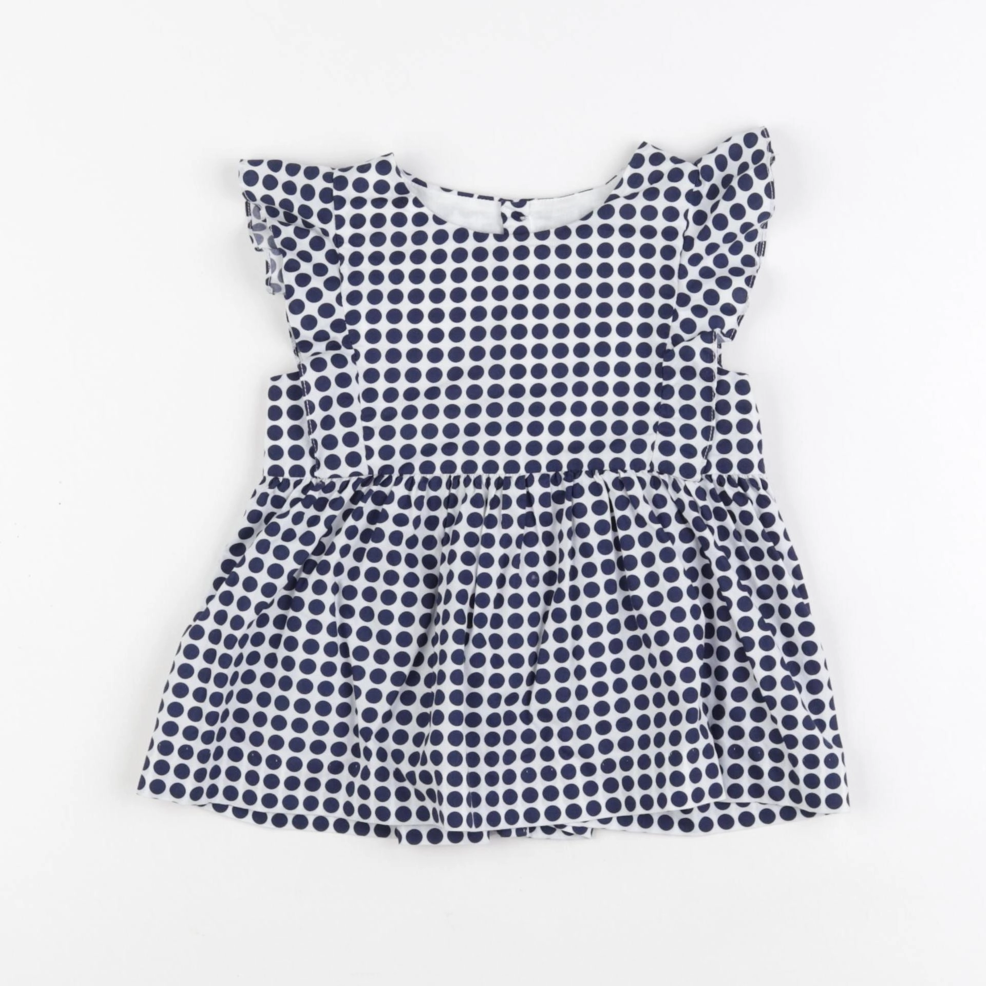 Jacadi - blouse blanc, bleu - 36 mois