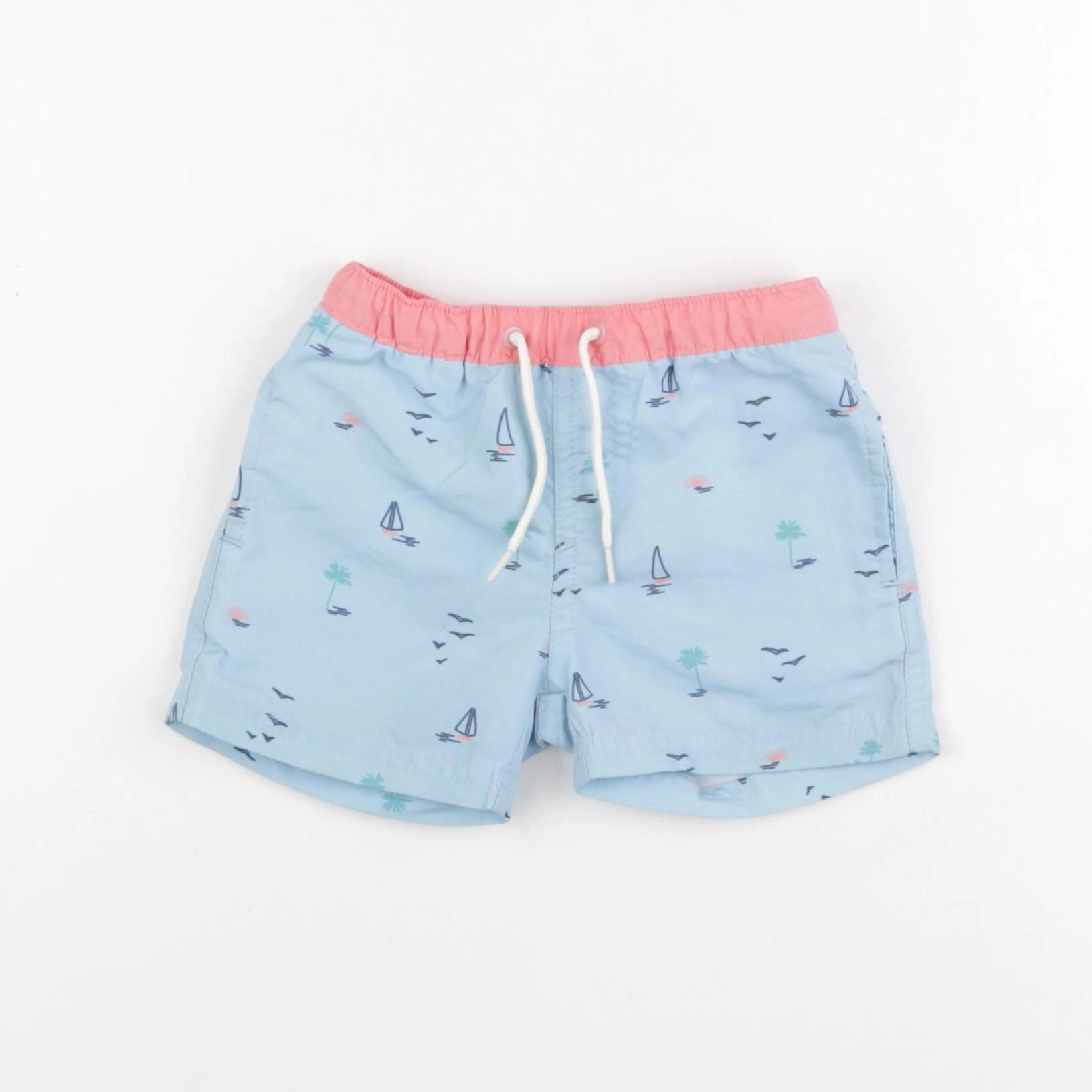 Vertbaudet - maillot de bain bleu - 12 mois