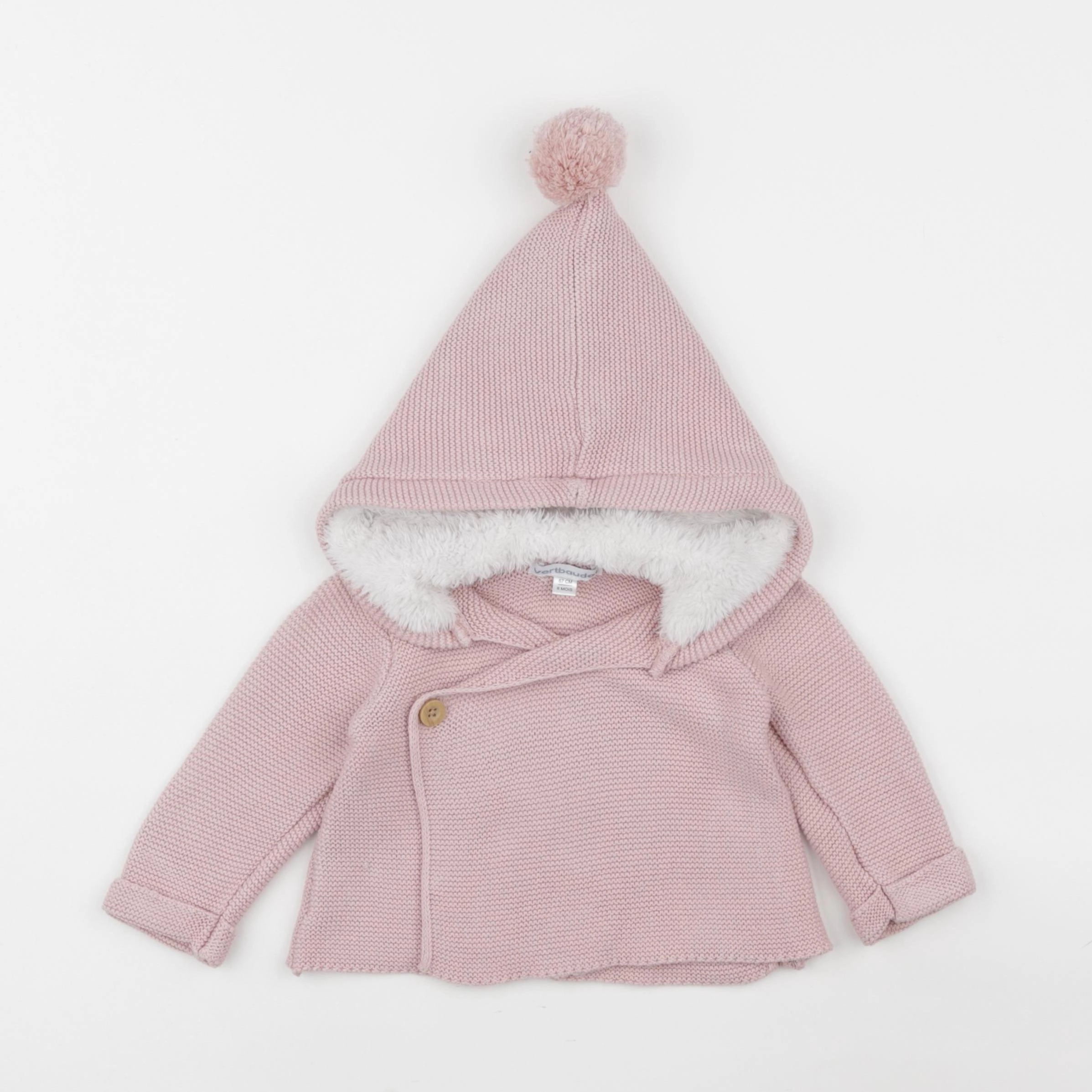 Vertbaudet - gilet rose - 6 mois
