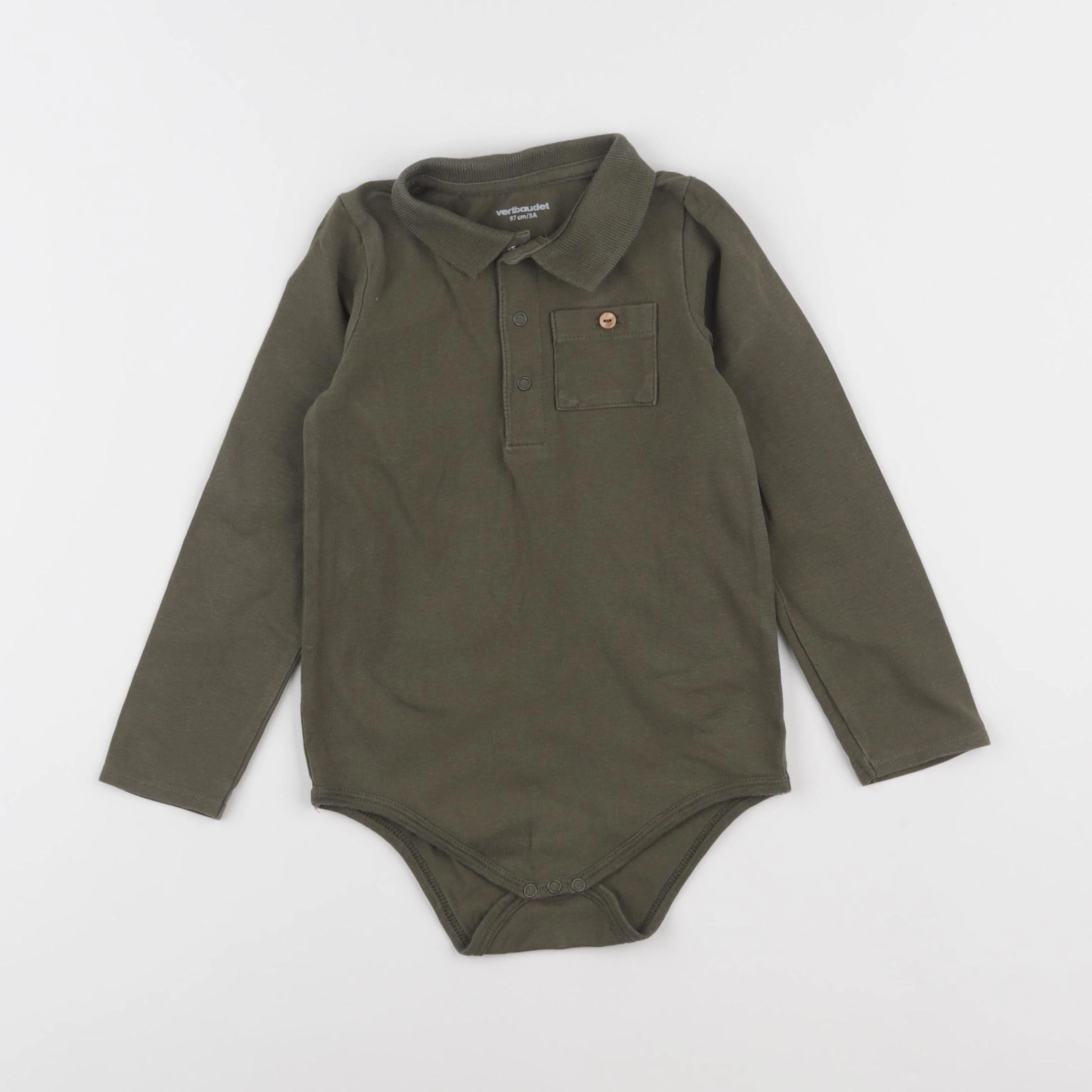 Vertbaudet - body à col vert - 3 ans