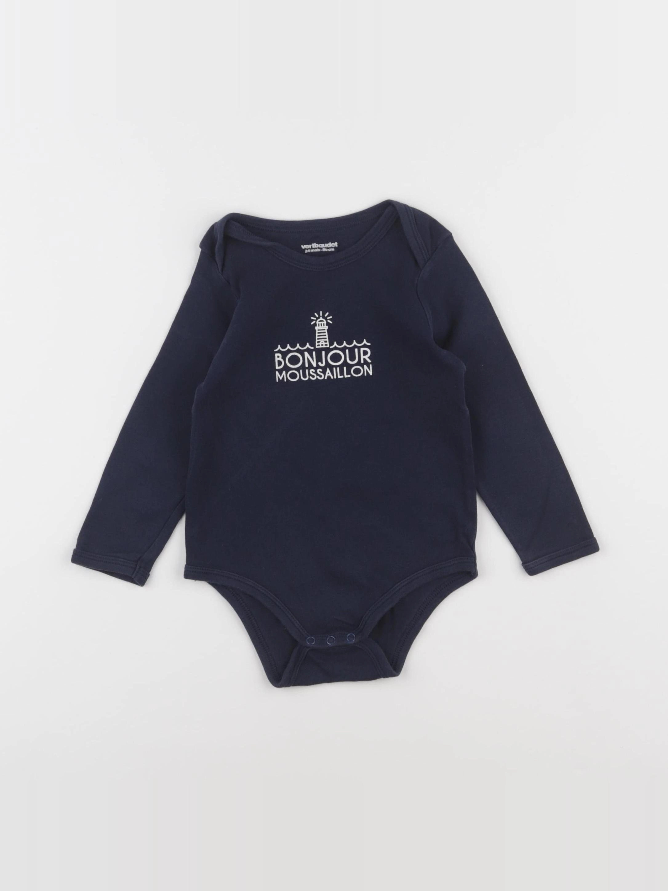 Vertbaudet - body bleu - 24 mois