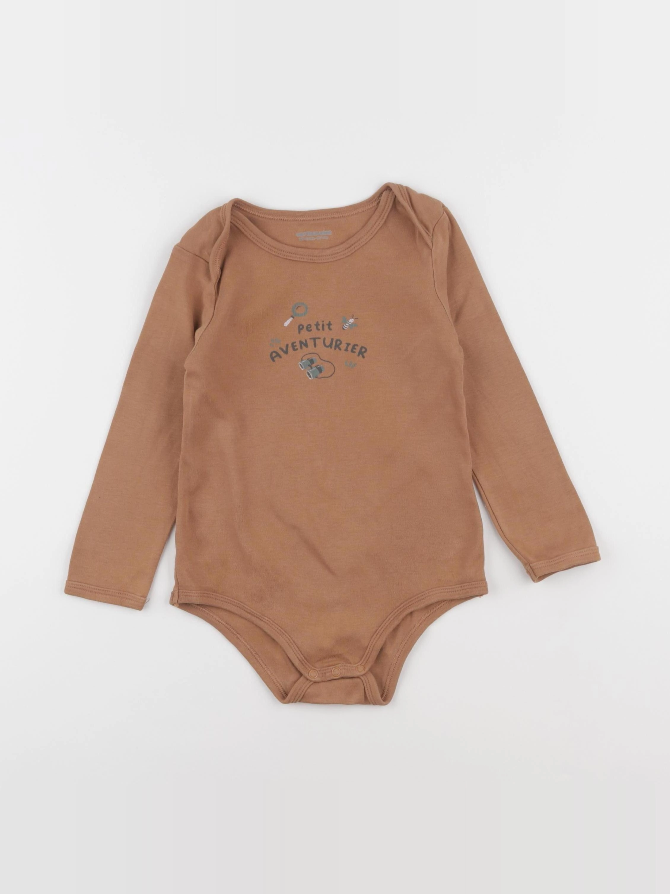Vertbaudet - body marron - 36 mois