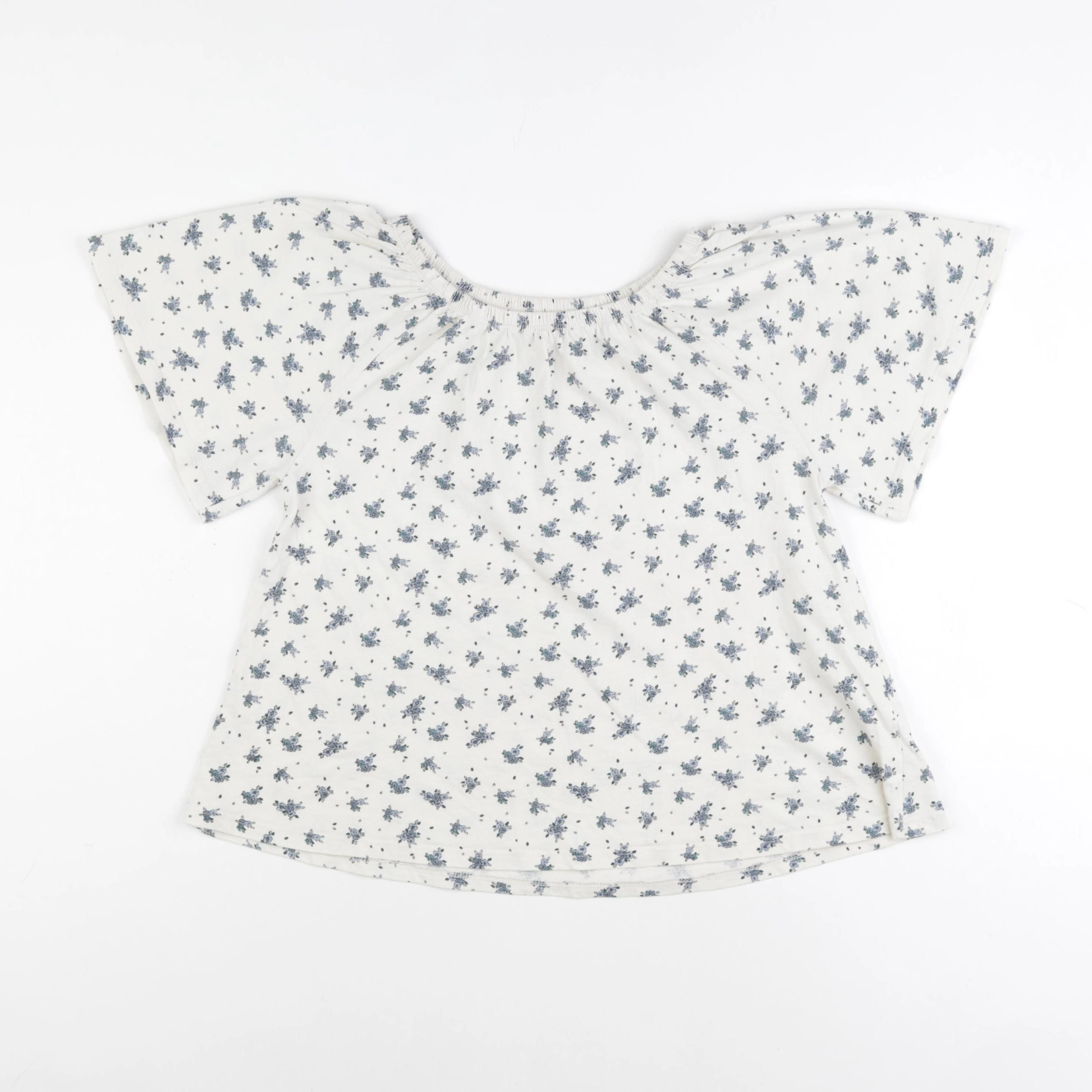 Vertbaudet - tee-shirt beige, bleu - 10 ans