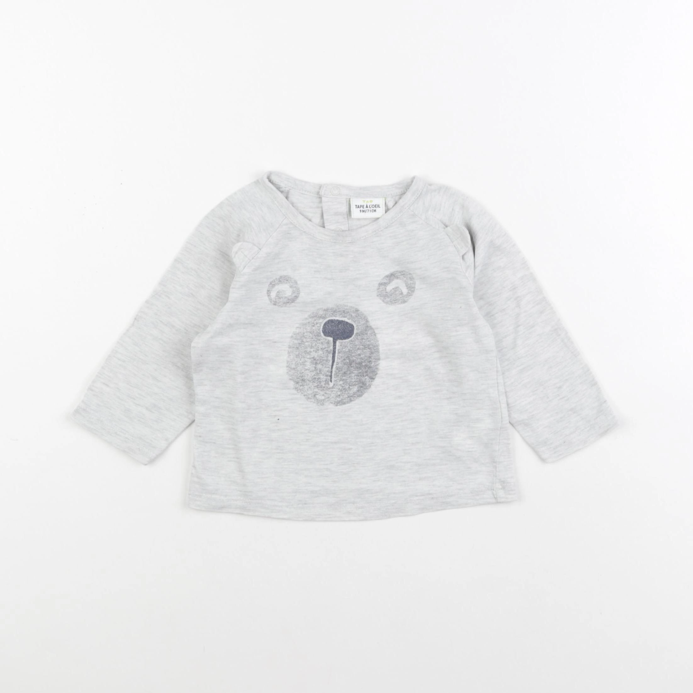 Tape à l'oeil - tee-shirt gris - 9 mois