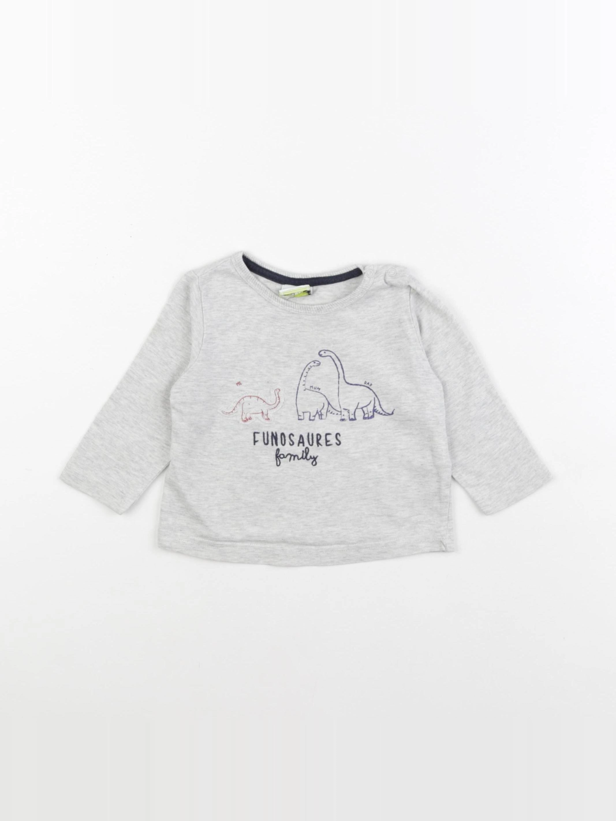 Tape à l'oeil - tee-shirt gris - 6 mois