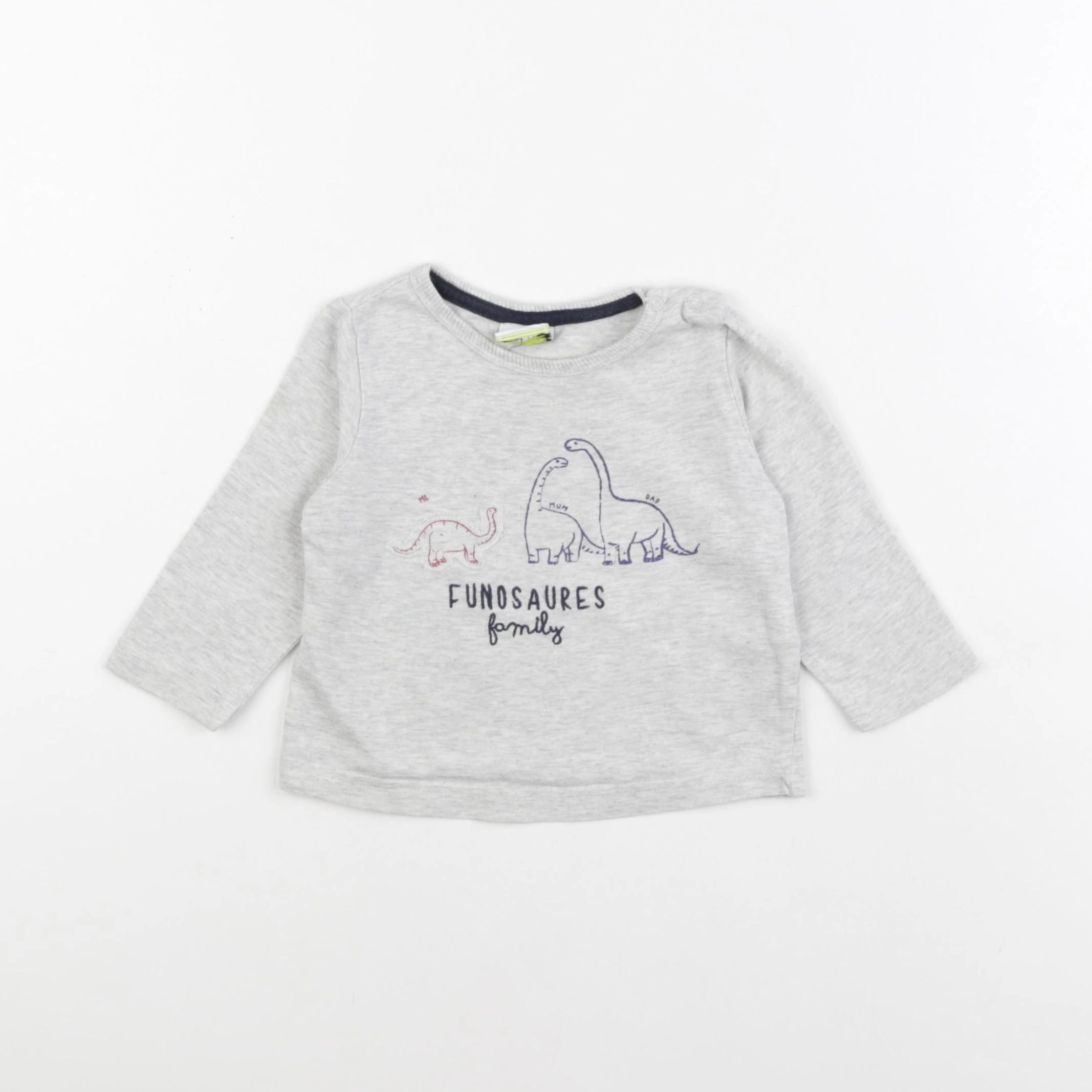 Tape à l'oeil - tee-shirt gris - 6 mois