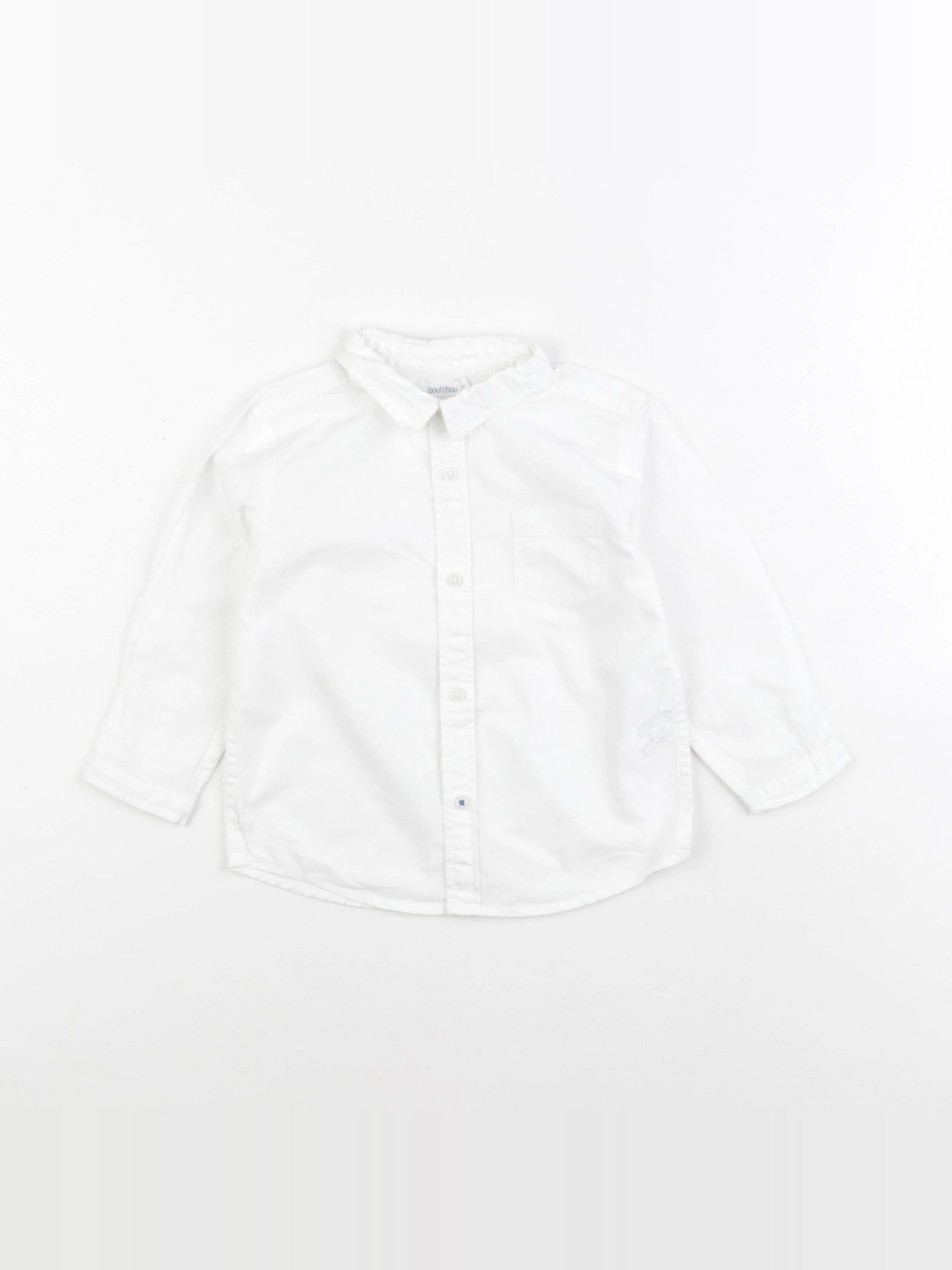 Boutchou - chemise blanc - 18 mois