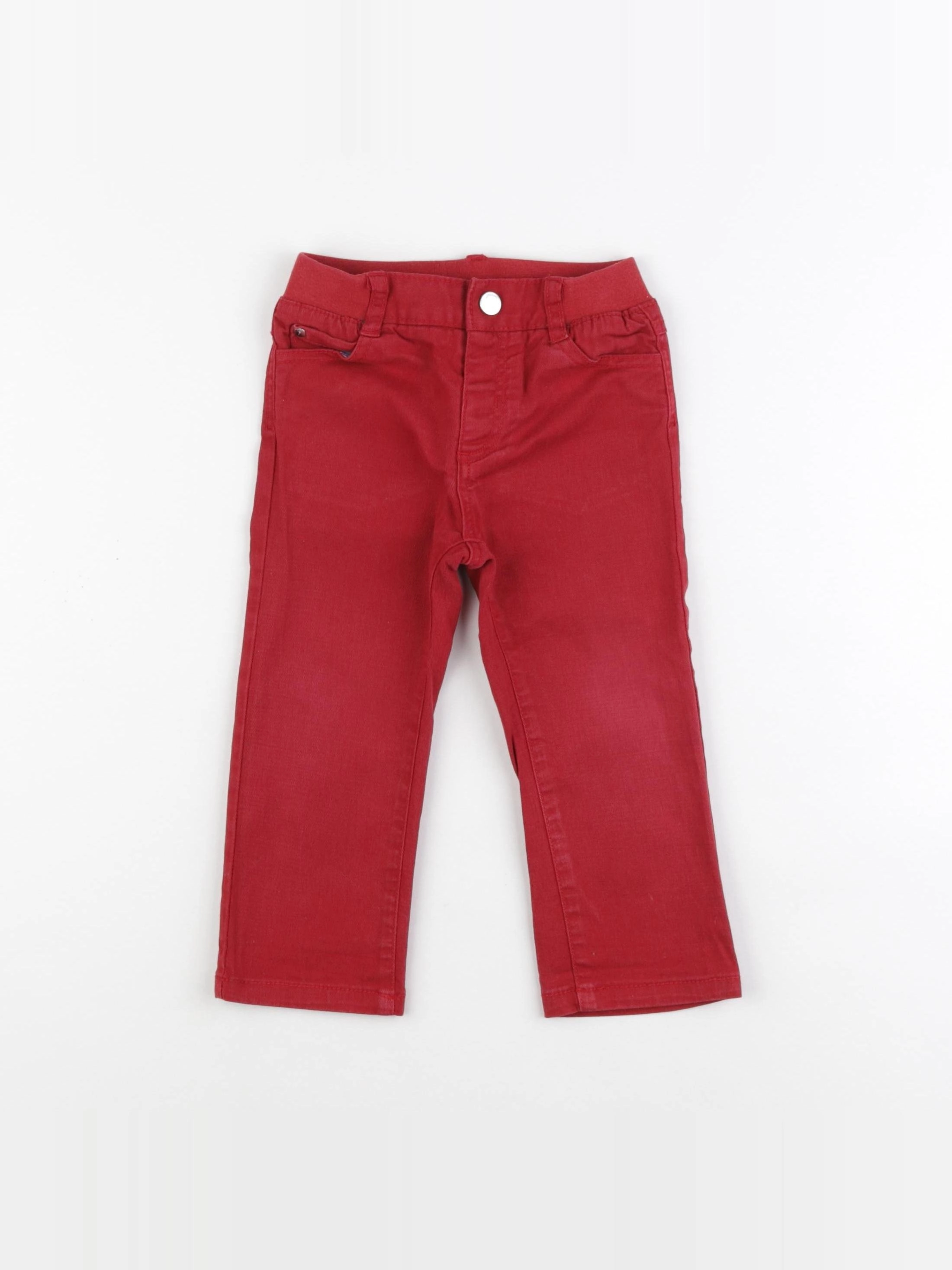 Jacadi - jean rouge - 24 mois