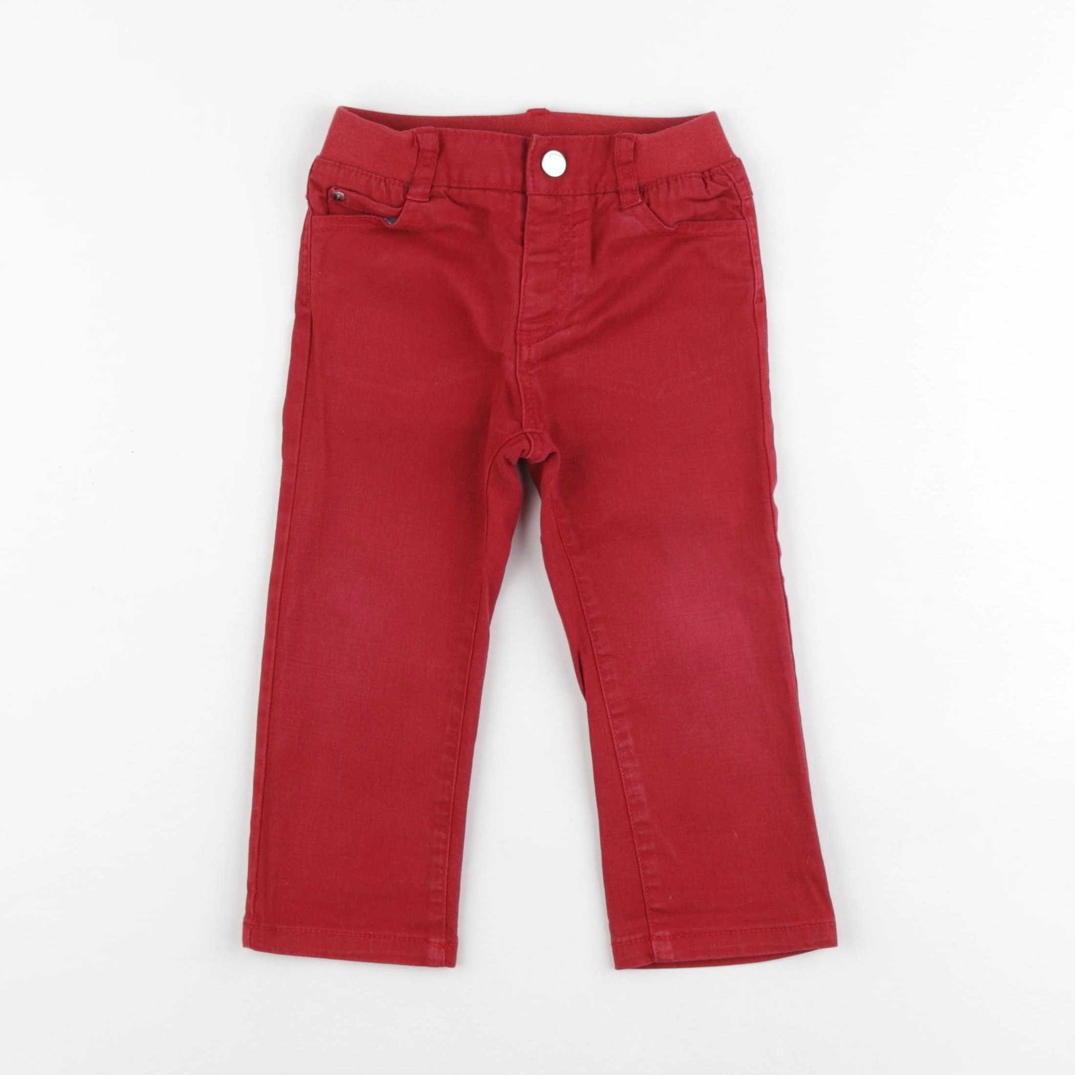 Jacadi - jean rouge - 24 mois