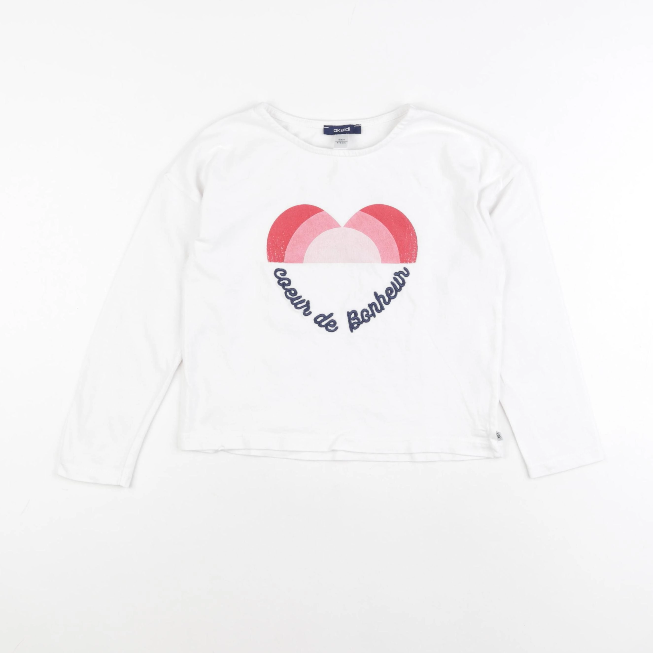 Okaidi - tee-shirt blanc - 6 ans