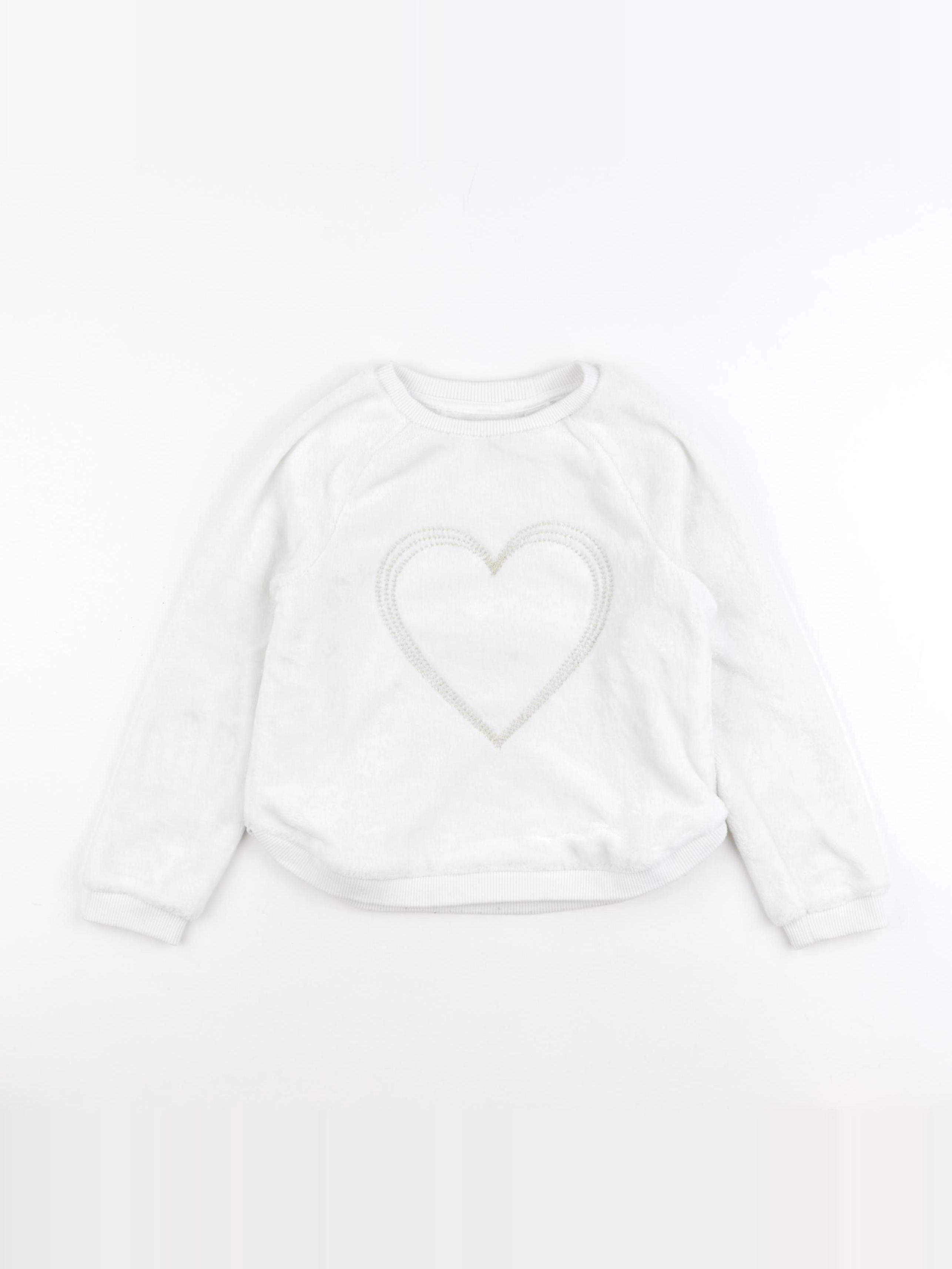 Okaidi - pull blanc - 6 ans