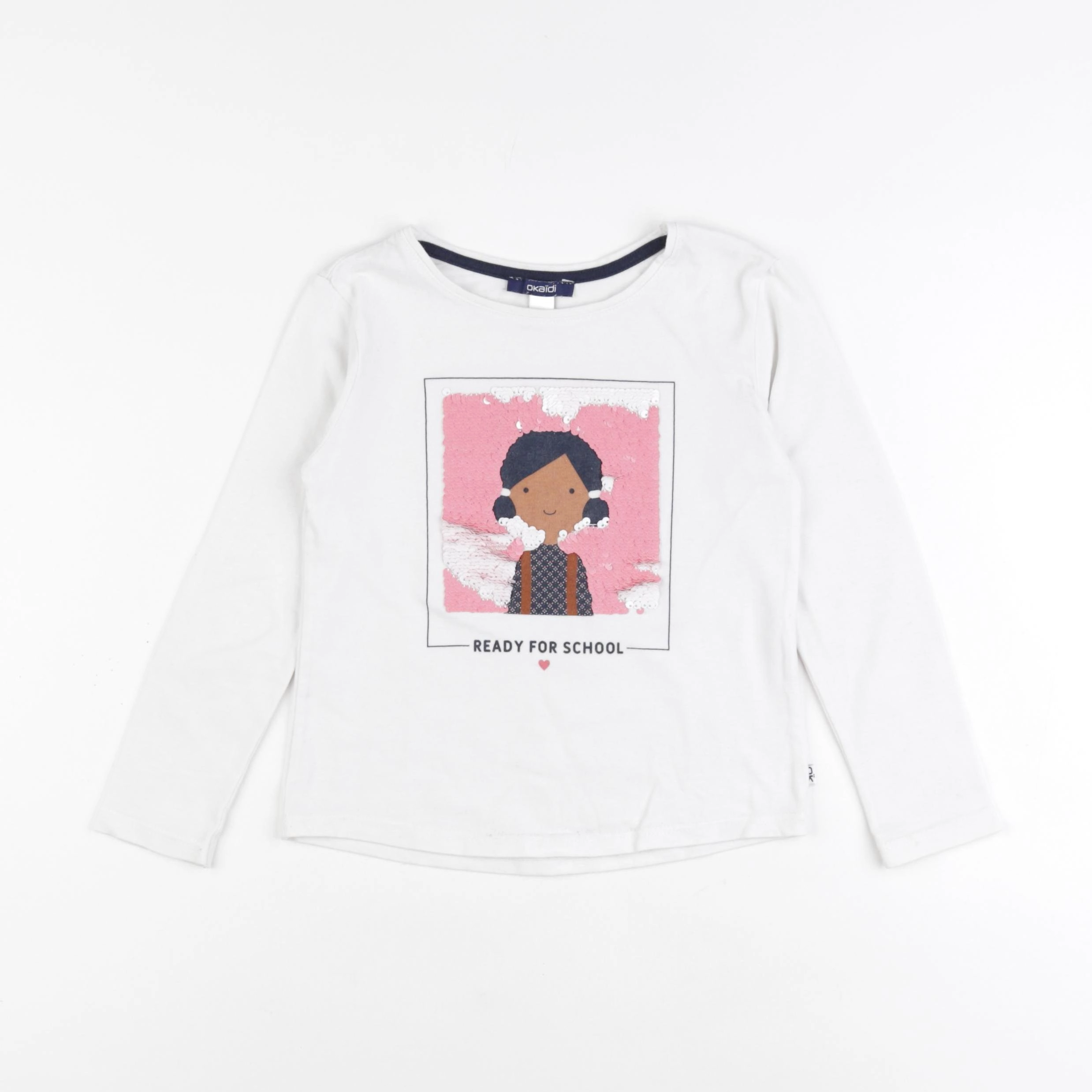Okaidi - tee-shirt blanc - 5 ans