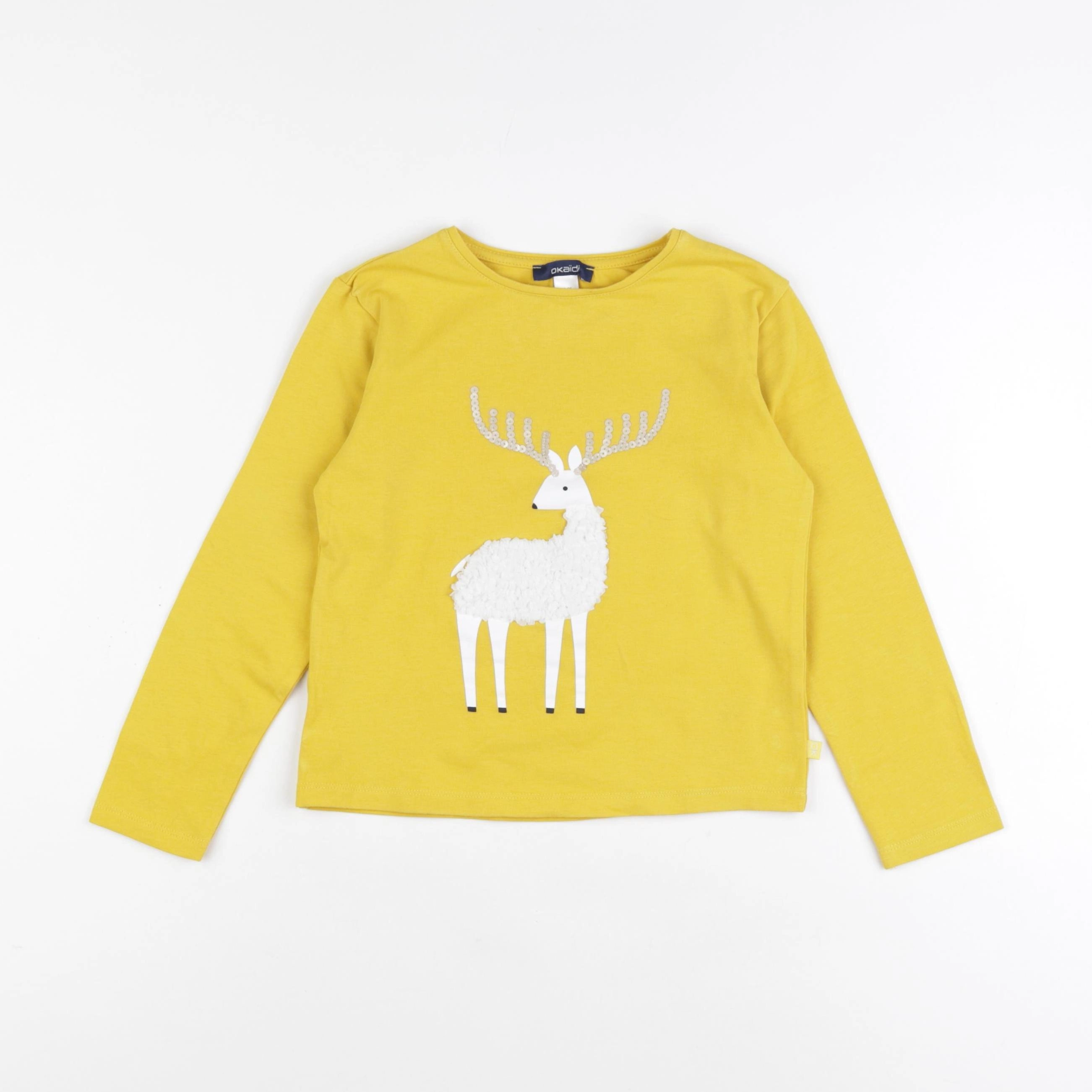 Okaidi - tee-shirt jaune - 6 ans