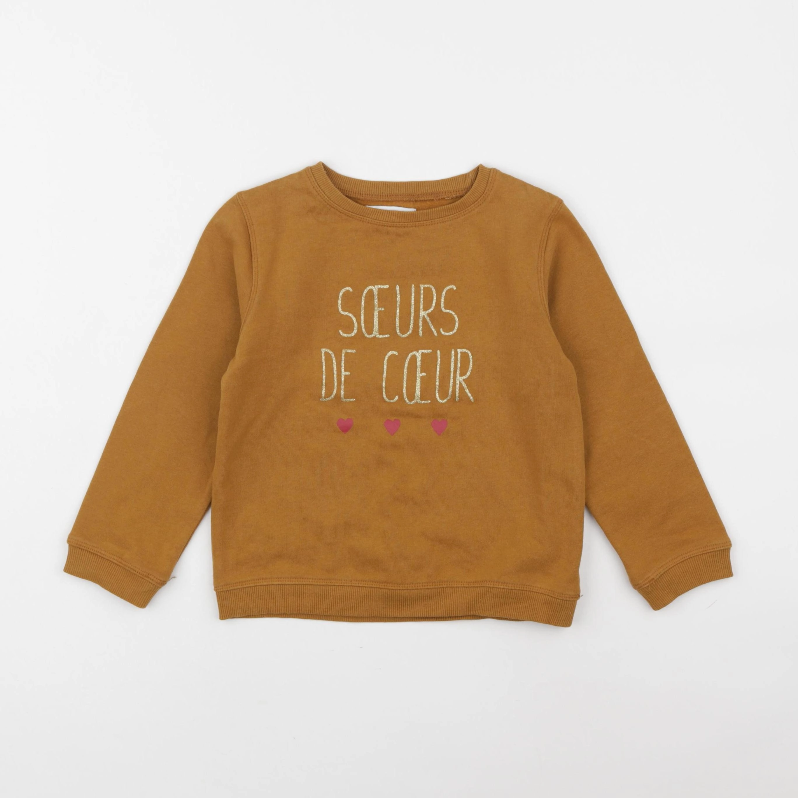 Vertbaudet - sweat orange - 5 ans