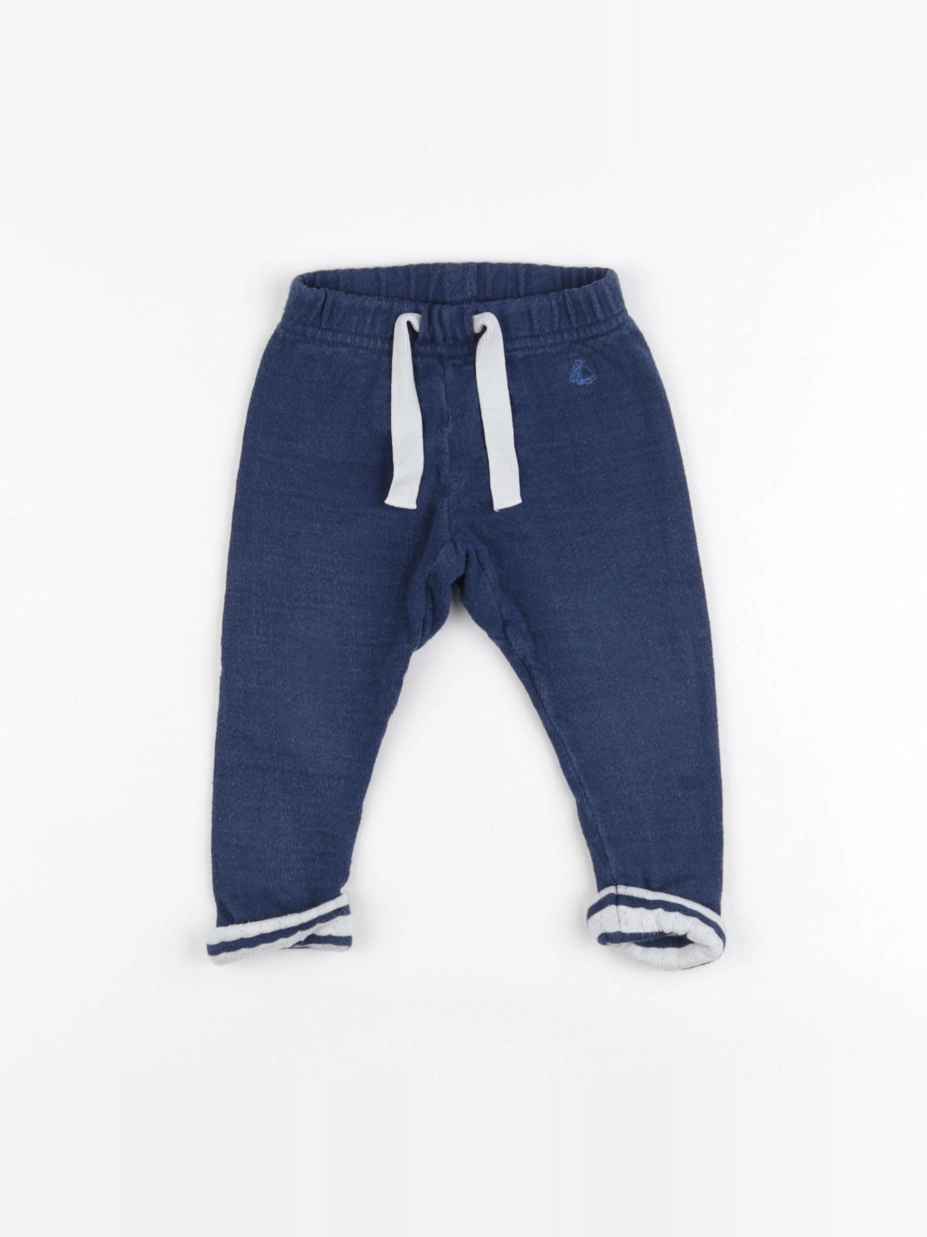 Petit Bateau - jogging bleu - 12 mois