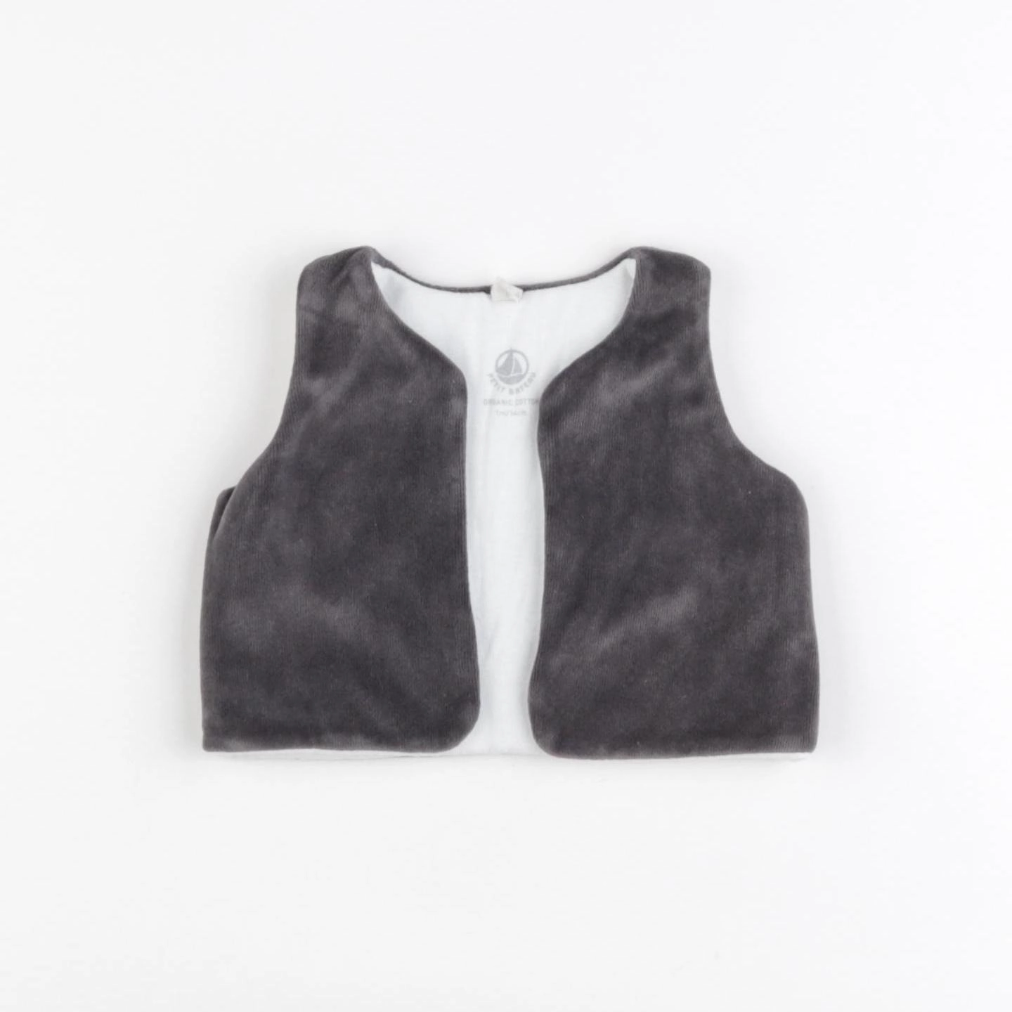 Petit Bateau - gilet gris - 1 mois
