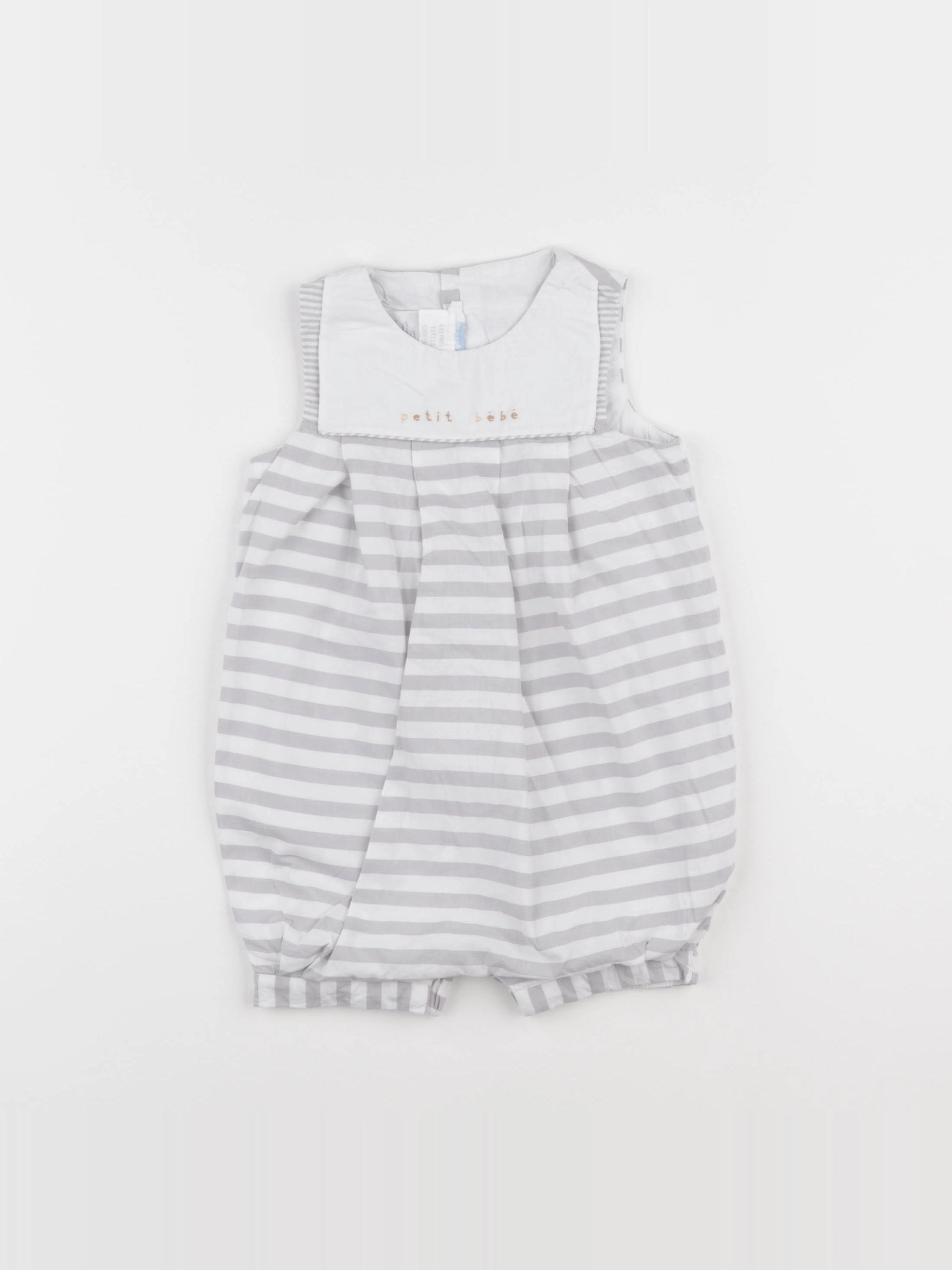 Jacadi - combinaison blanc, gris - 12 mois