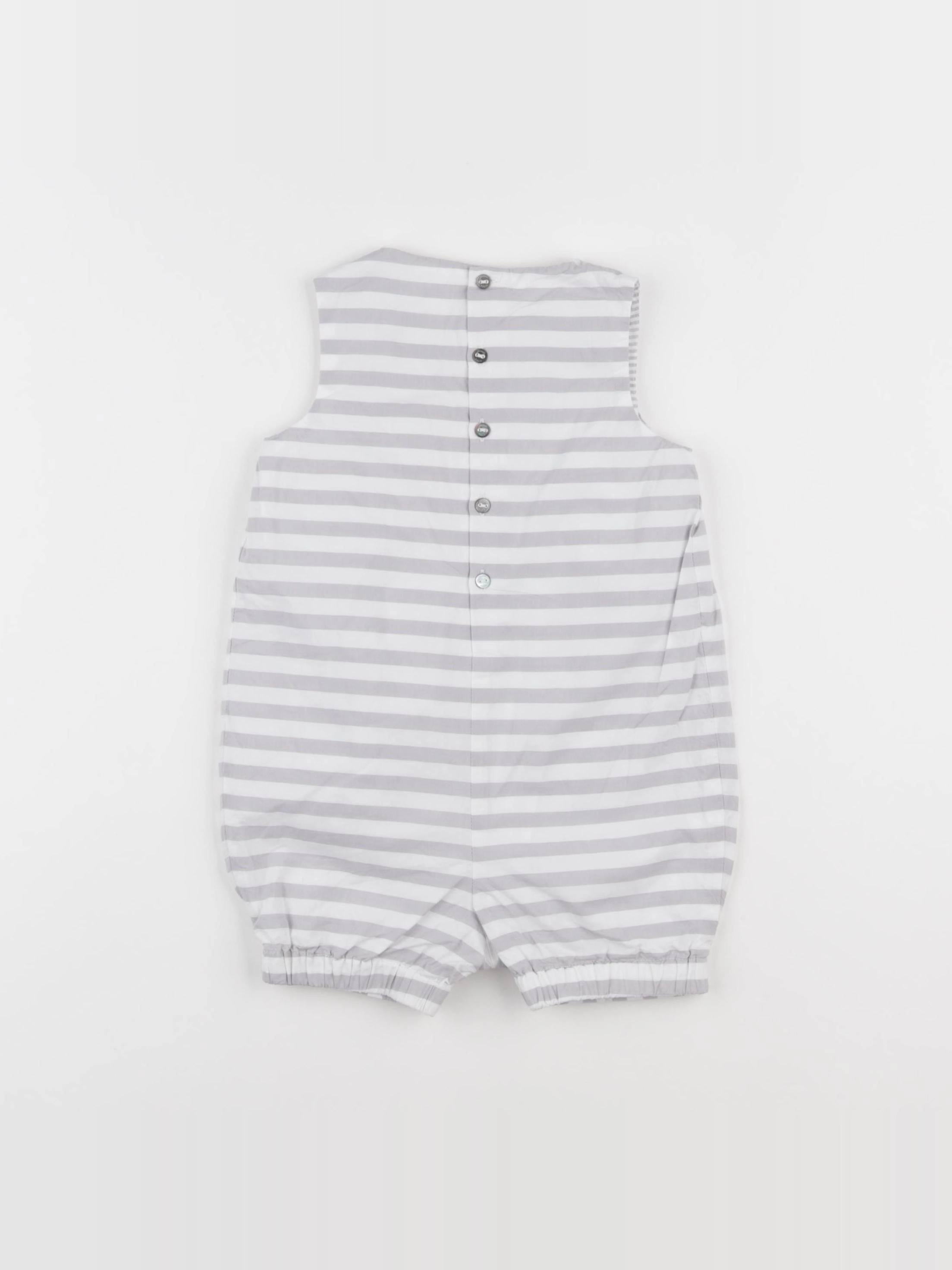 Jacadi - combinaison blanc, gris - 12 mois
