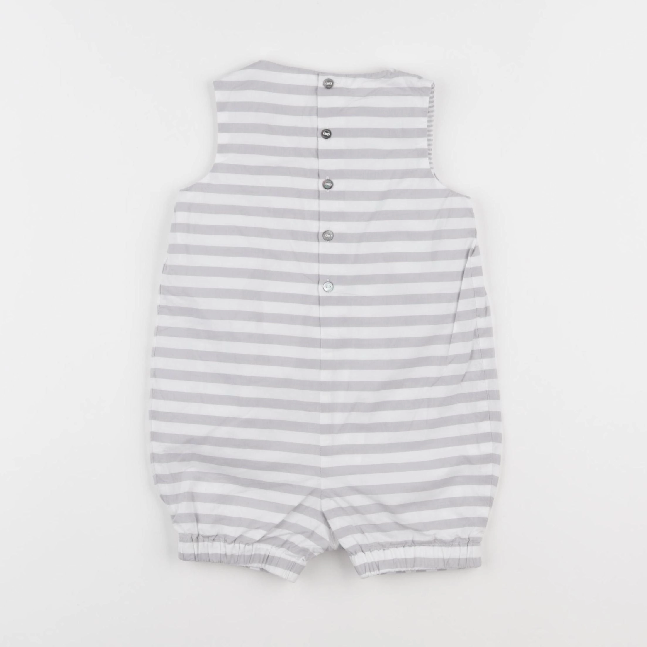 Jacadi - combinaison blanc, gris - 12 mois
